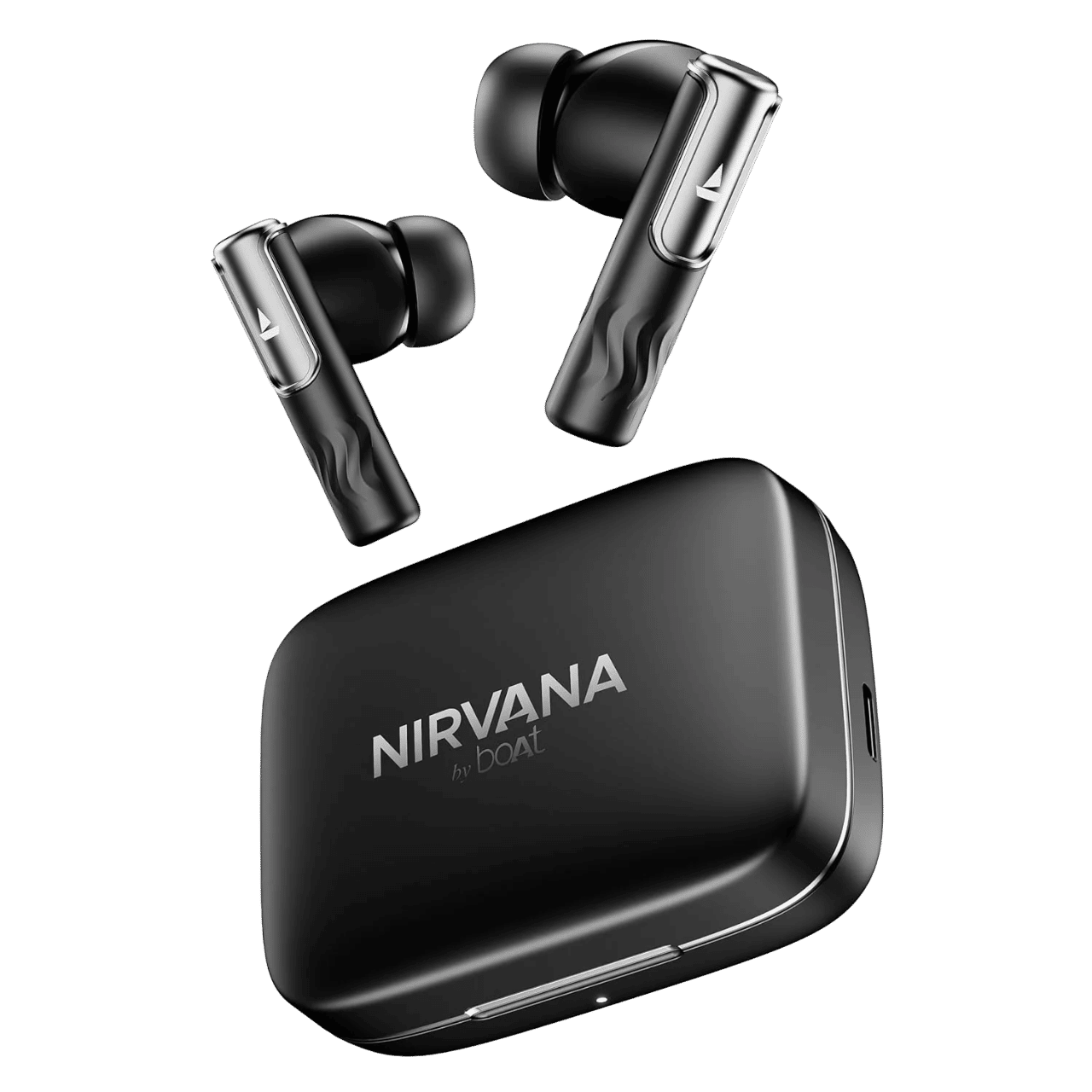 boAt Nirvana Ivy TWS Earbuds with Active Noise Cancellation (IPX5 Sweat Proof, 360 Degree Spatial Audio, Gunmetal Black) 