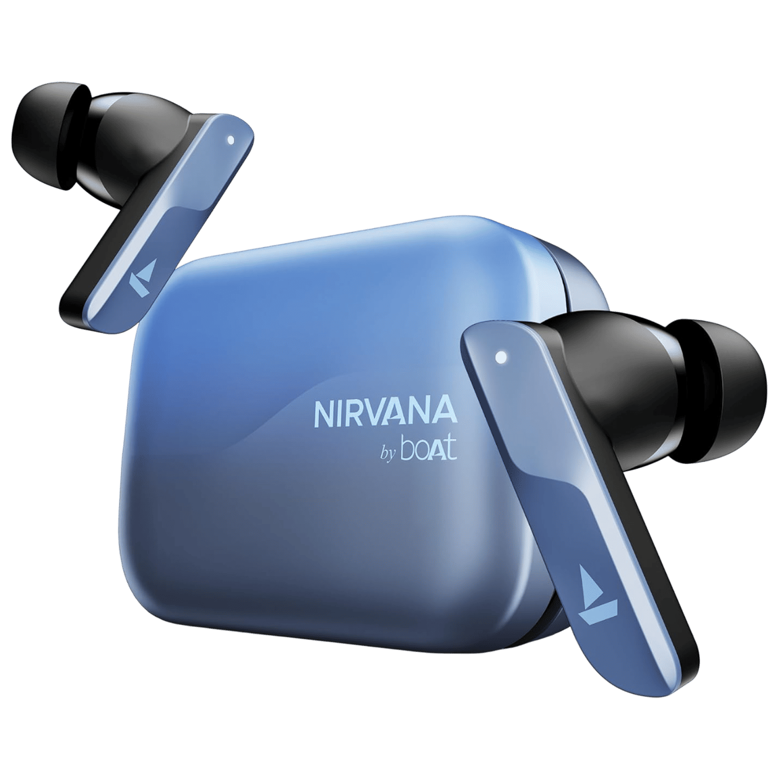 boAt Nirvana X TWS Earbuds with AI Noise Cancellation (IPX5 Water Resistant, Fast Charge, Mist Blue)