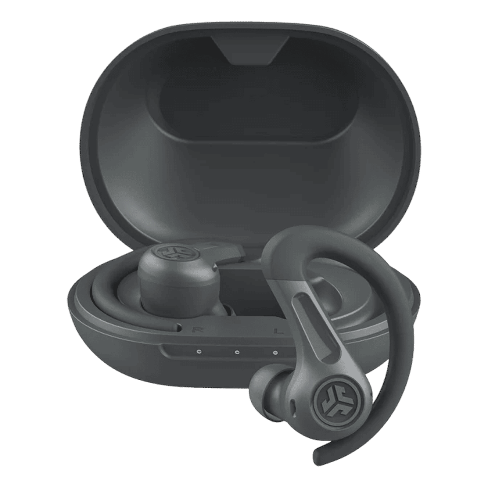 JLAB JBuds Sport ANC 4 TWS Earbuds with Hybrid Active Noise Cancellation (IP66 Sweatproof, Google Fast Pair, Black)