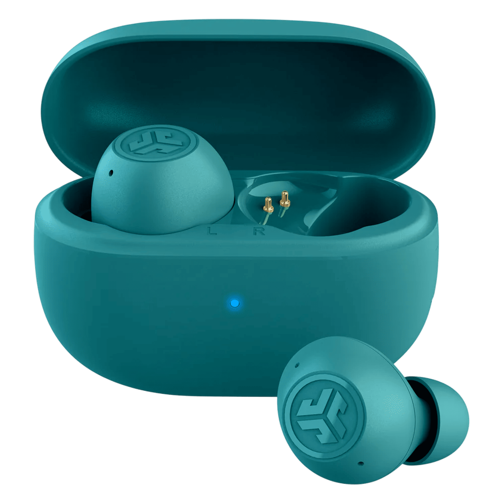 JLAB Go Pop ANC TWS Earbuds with Active Noise Cancellation (IP55 Sweat and Splashproof, Google Fast Pair, Teal)