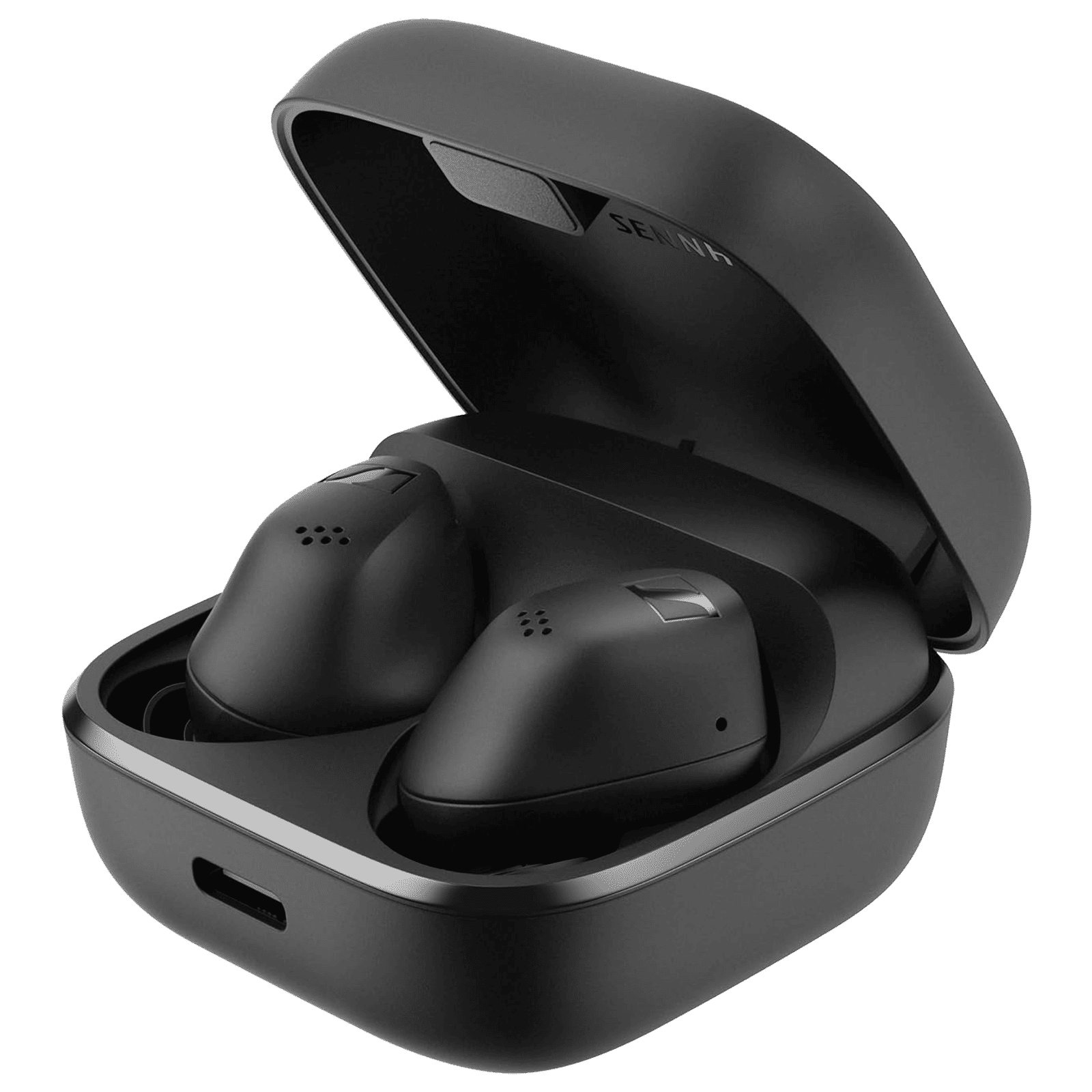 SENNHEISER ACCENTUM 700262 TWS Earbuds with Hybrid Active Noise Cancellation (IP54 Splash Resistant, 28 Hours Battery Life, Black)