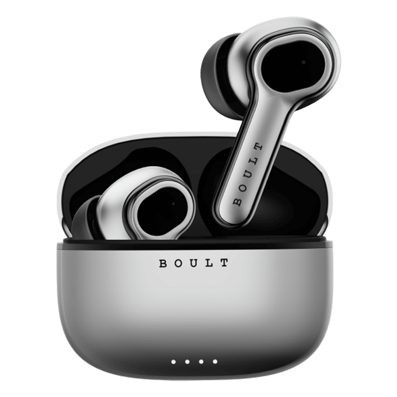 BOULT AUDIO Z40 Ultra TWS Earbuds with Active Noise Cancellation (IPX5 Water Resistant, Dual Device Pairing, Metallic)