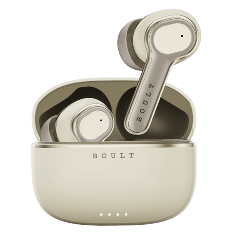 BOULT AUDIO Z40 Ultra TWS Earbuds with Active Noise Cancellation (IPX5 Water Resistant, Dual Device Pairing, Beige)