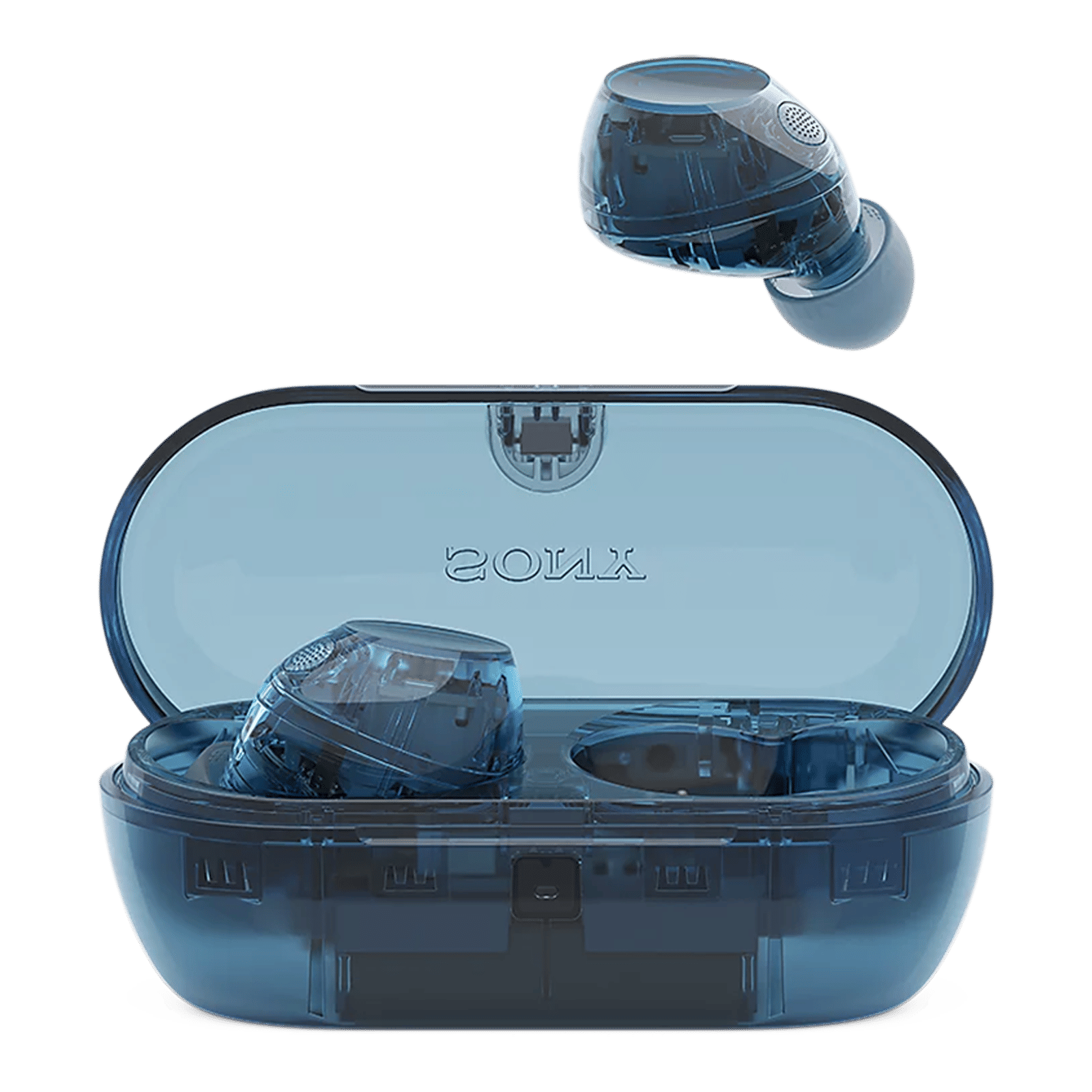 SONY WF-C710N TWS Earbuds with Advanced Noise Cancellation (IPX4 Water Resistant, Noise Sensor Technology, Glass Blue)