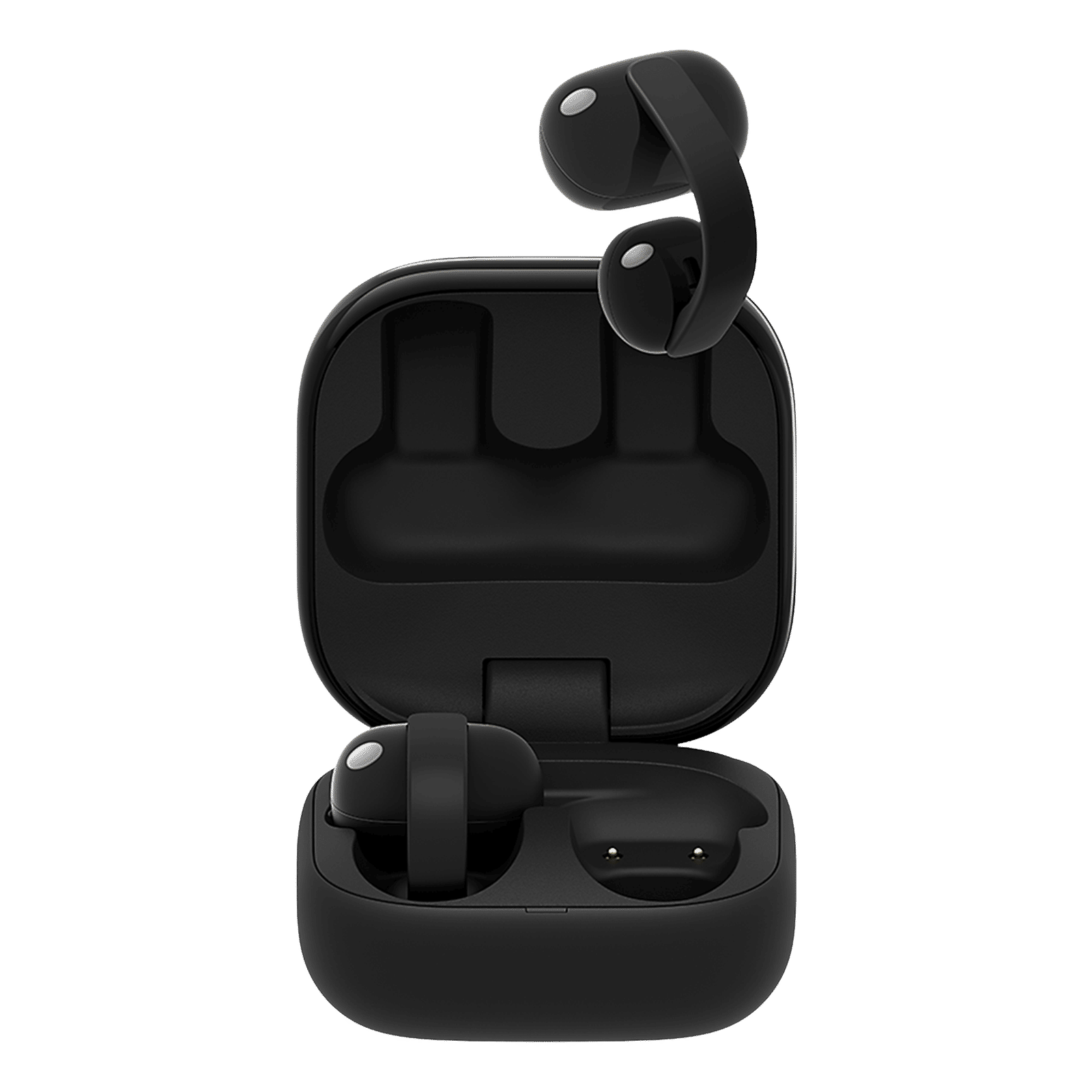 SONY LinkBuds Clip Series WF-LC900/BZ IN TWS Earbuds with Adaptive Noise Cancellation (IPX4 Water Resistant, AI Voice Pickup, Black)