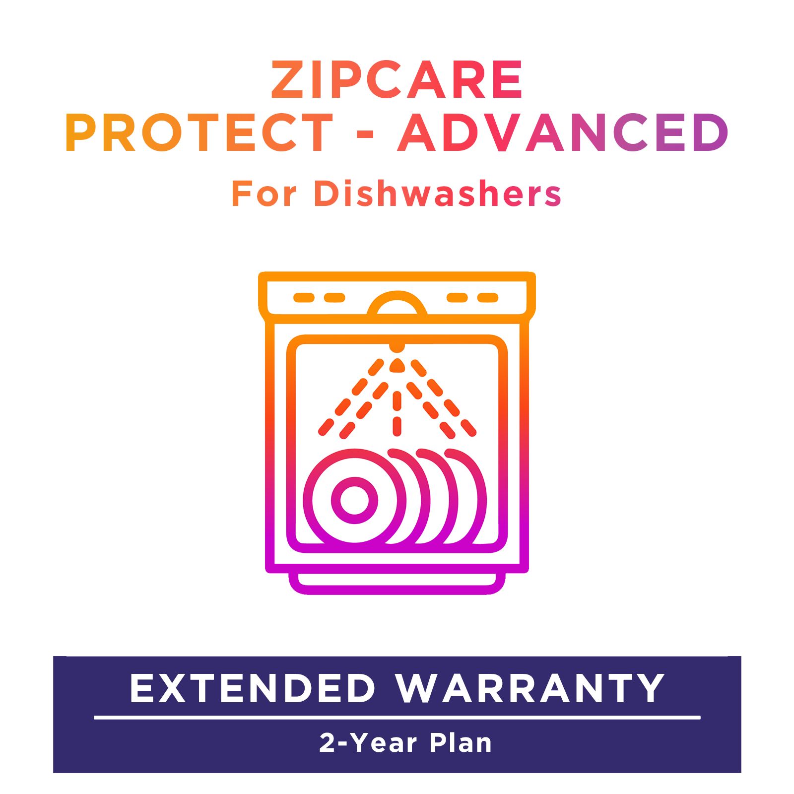 ZipCare Protect - Advanced 2 Year for Dishwashers (Rs. 25000 - Rs. 35000)