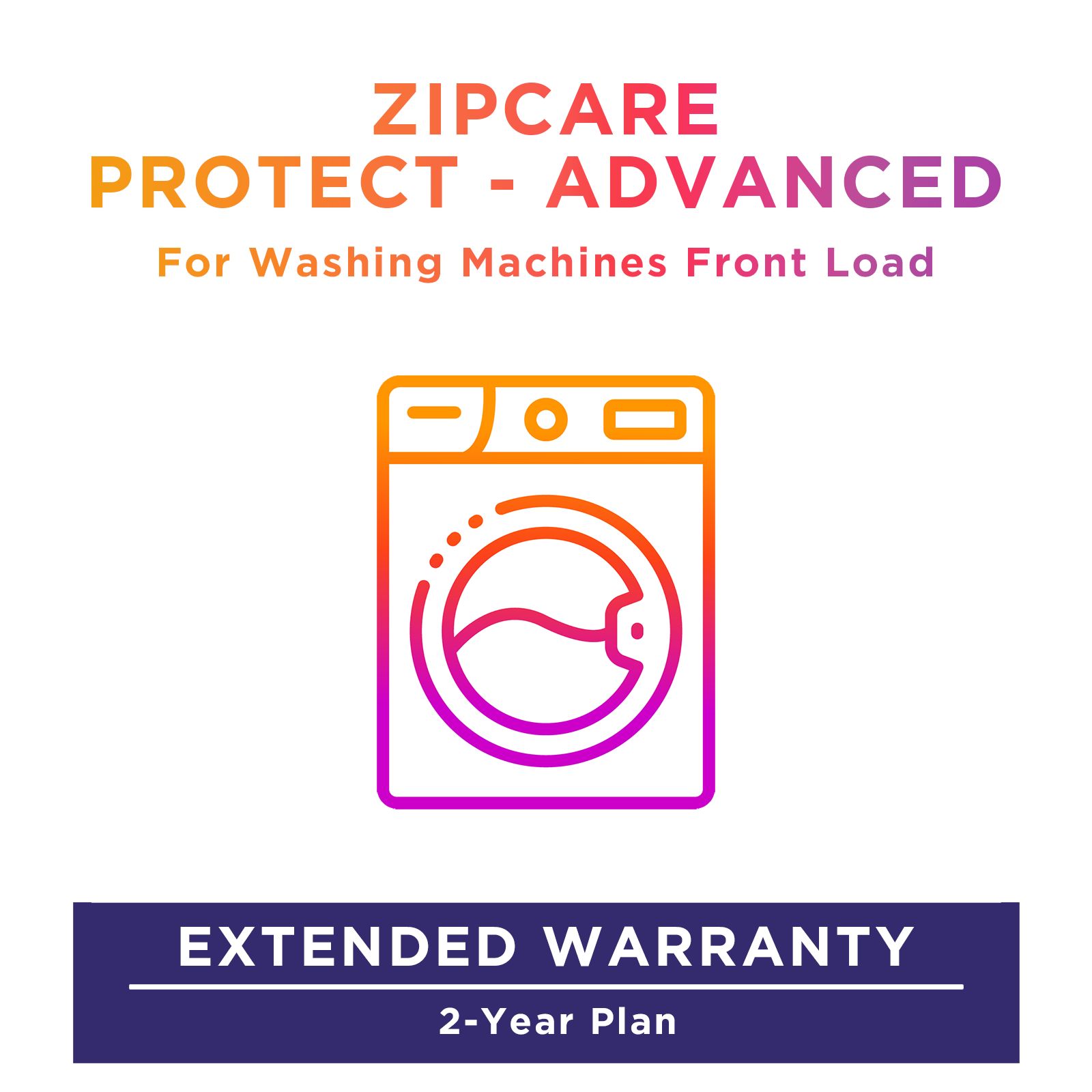 Buy ZipCare Protect Advanced 2 Year for Dryers and Front Load Washing Machines (Rs. 60000 - Rs. 100000) Online - Croma