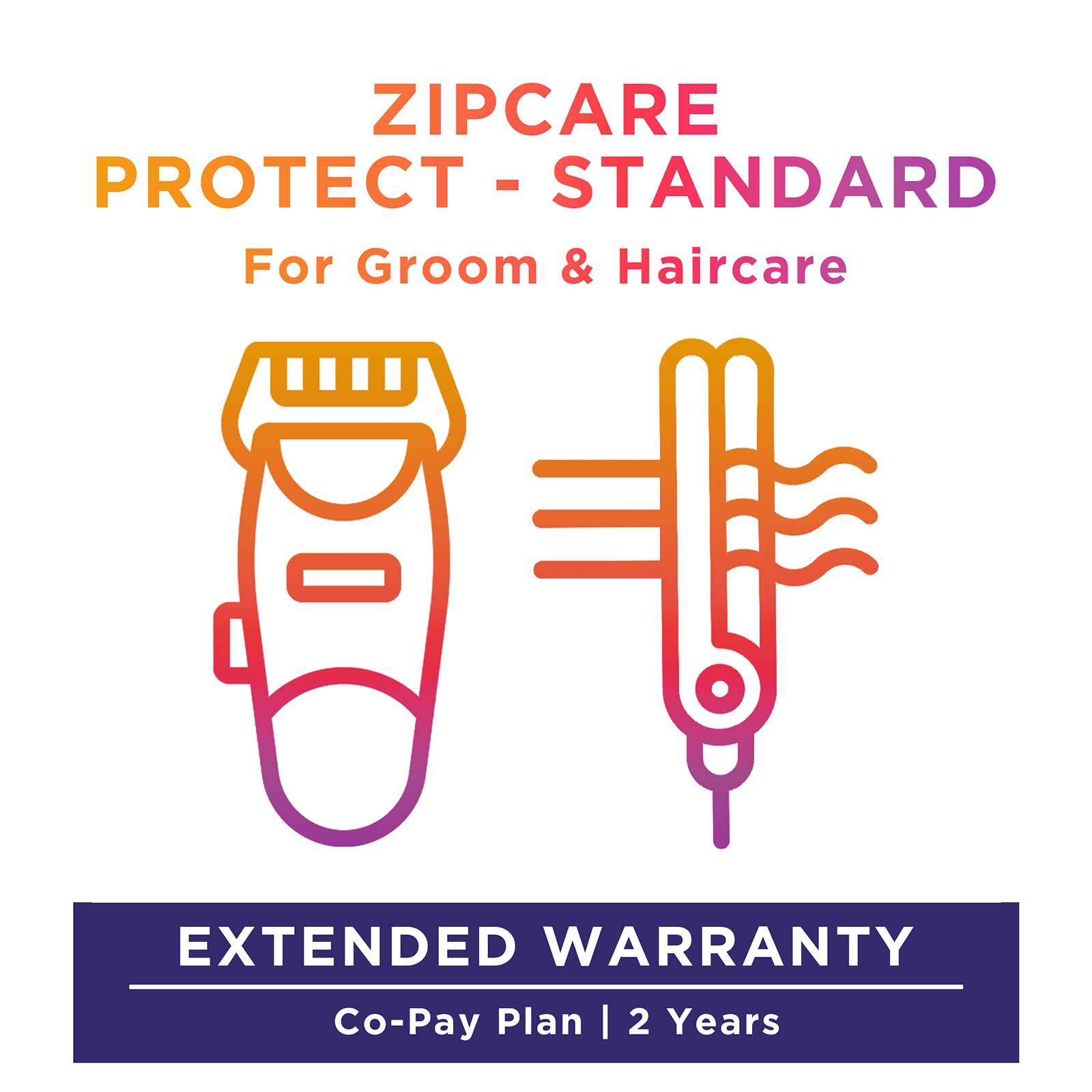 ZipCare Protect Standard 2 Years for Groom & Haircare (Rs. 0 - Rs. 2500)-image-42