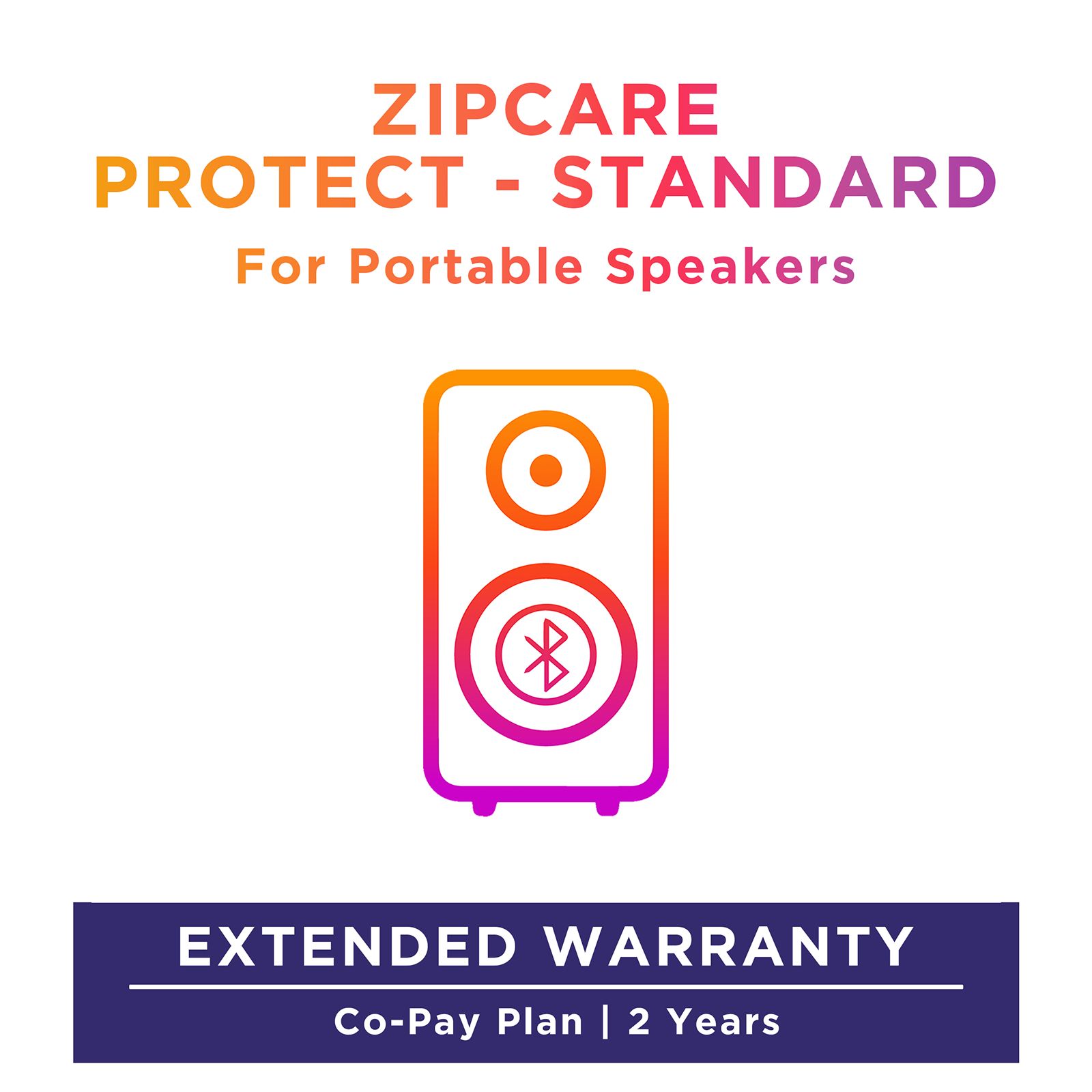 Buy ZipCare Protect Standard 2 Years for Portable Speaker (Rs. 0 - Rs. 2500) Online - Croma