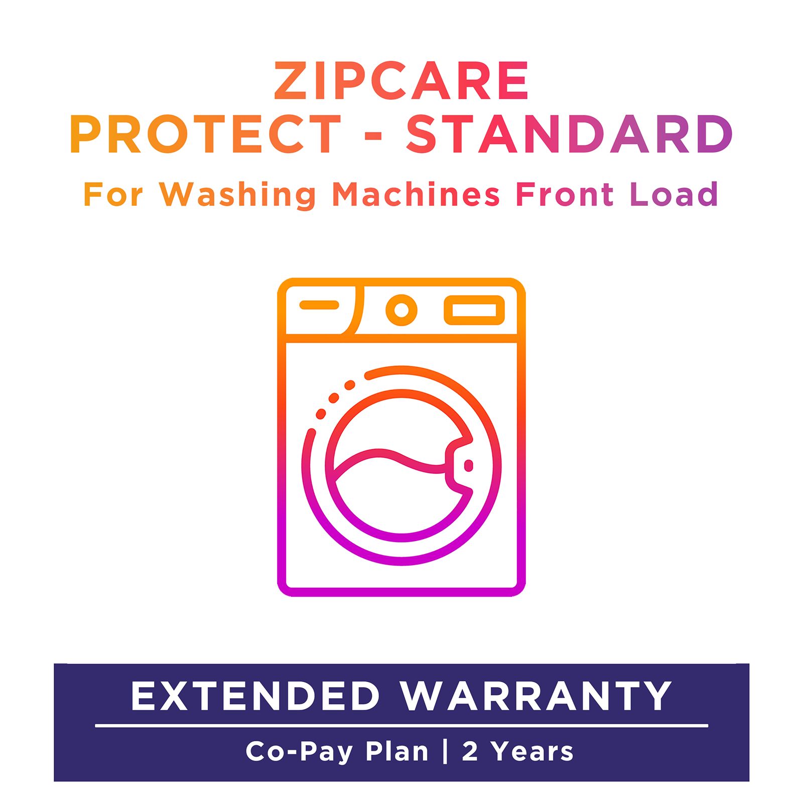 Buy ZipCare Protect Standard 2 Years for Dryers and Front Load Washing Machines (Rs. 150000 - Rs. 200000) Online - Croma