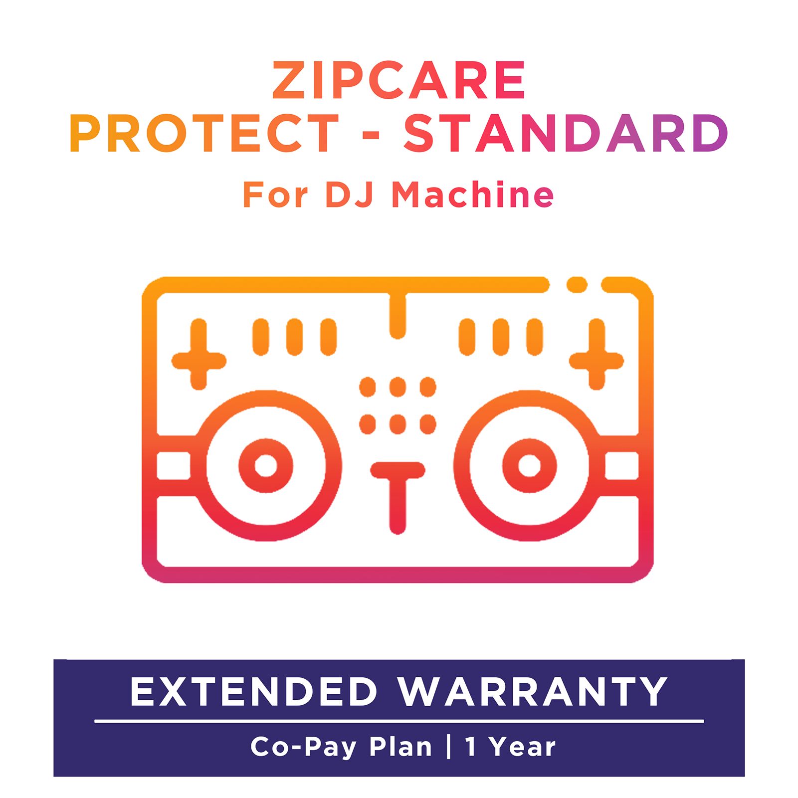 Buy ZipCare Protect Standard 1 Year for Dj Machine (Rs. 5000 - Rs. 10000) Online - Croma
