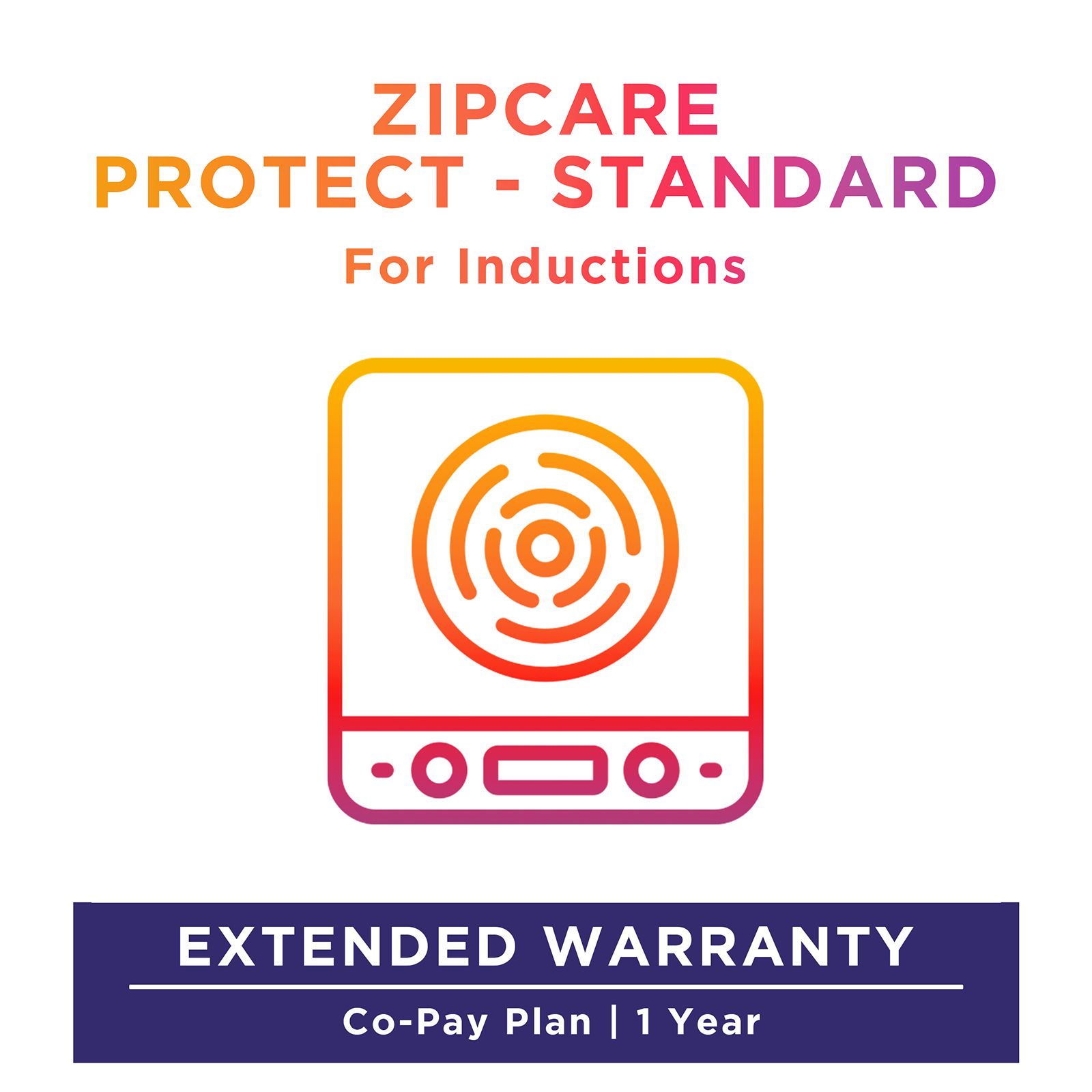 Buy ZipCare Protect Standard 1 Year for Inductions (Rs. 2500 - Rs. 5000) Online - Croma