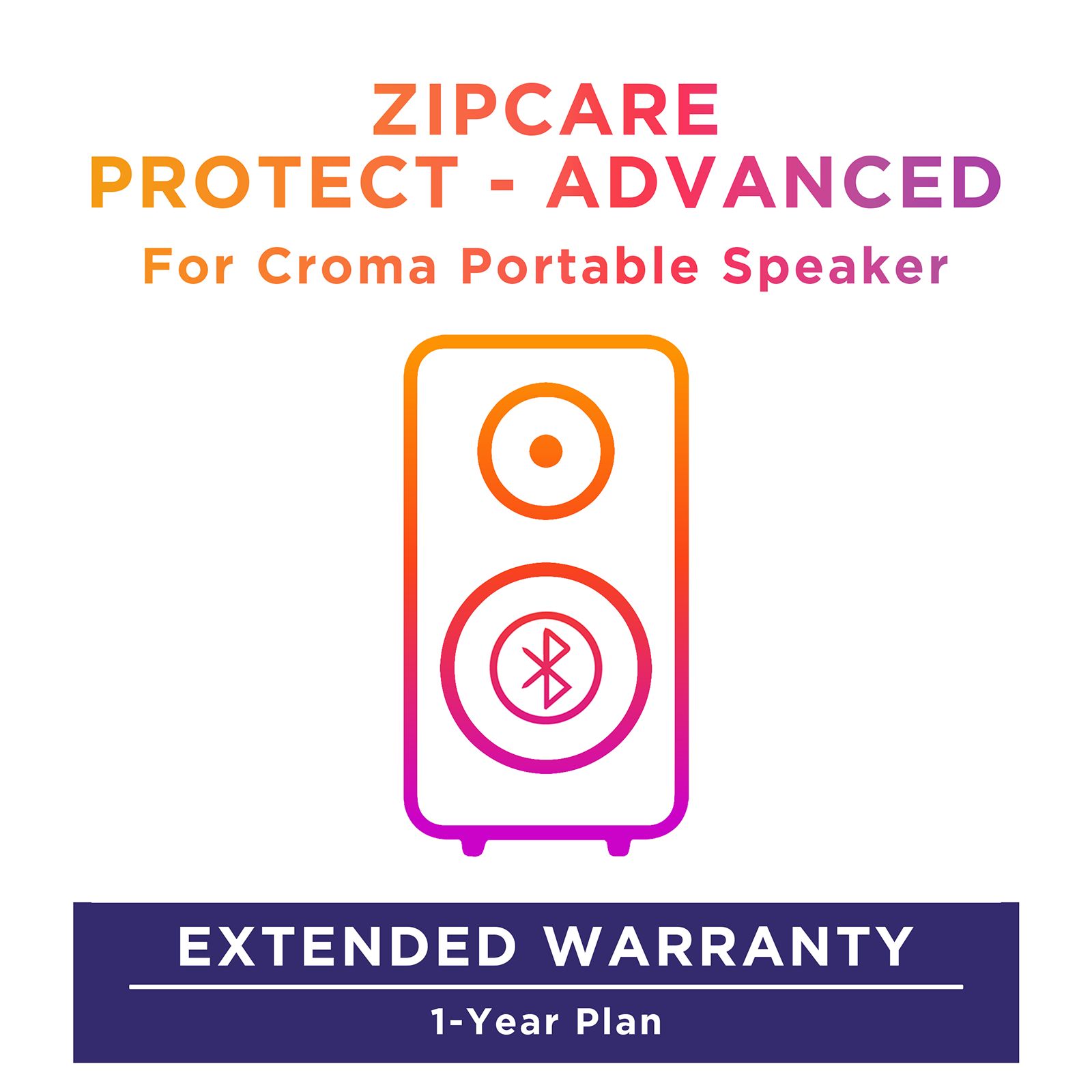 Buy ZipCare Protect - Advanced 1 Year for Croma Portable Speaker Online - Croma