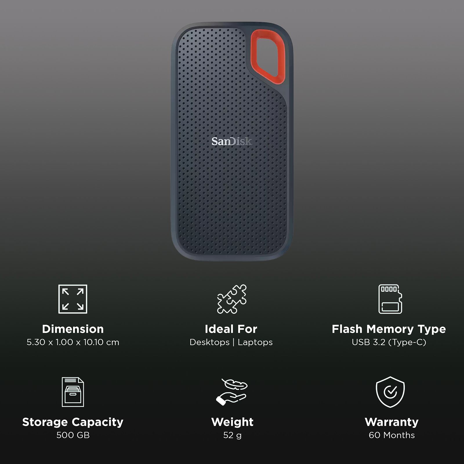 Hard Disk Sandisk 500gb External Solid State Drive Buy SanDisk