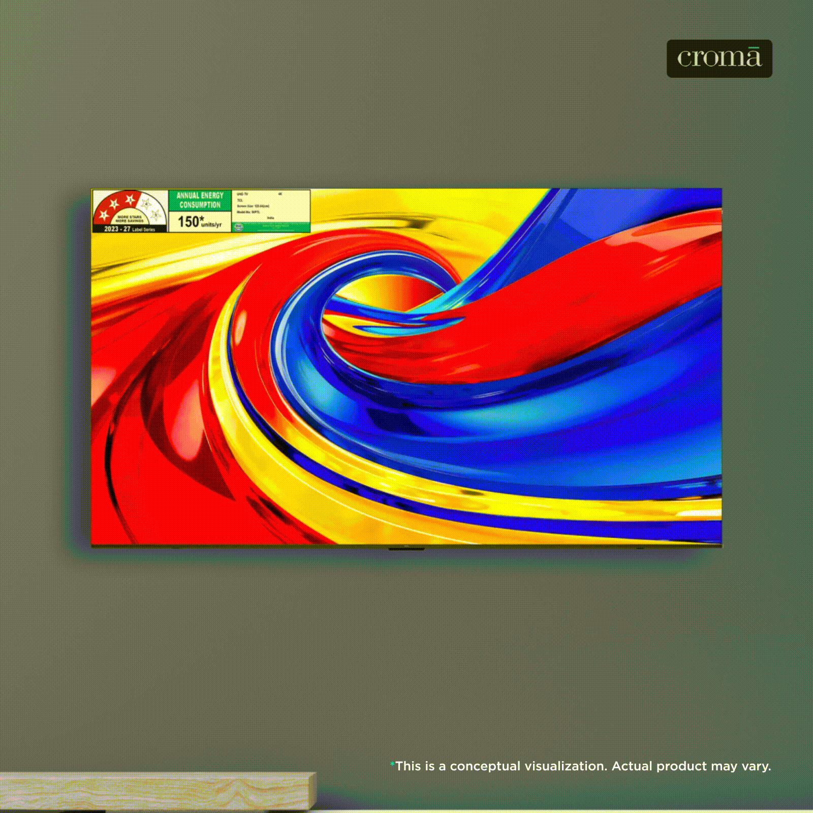 TCL P series 127 cm (50 inch) 3 Star QLED 4K Super Ultra HD Smart Google TV with Google Voice Assistant (2026 Model)