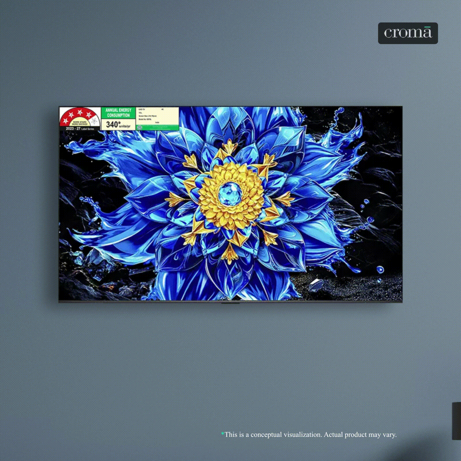TCL P series 215.9 cm (85 inch) 4 Star QD-Mini LED Dimming & QLED 4K Super Ultra HD Smart Google TV with Google Voice Assistant (2026 Model)