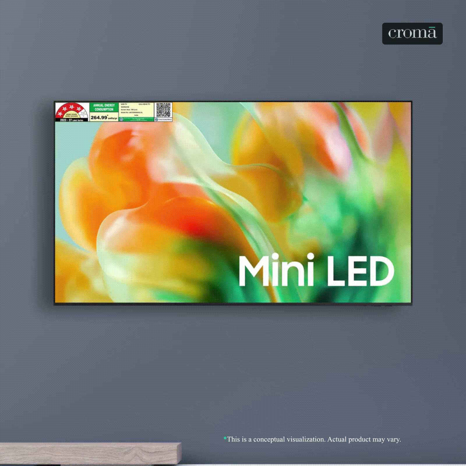 SAMSUNG M80H 190 cm (75 inch) 4 Star 4K Ultra HD Mini LED Smart Tizen TV with Google Voice Assistant (2026 Model)