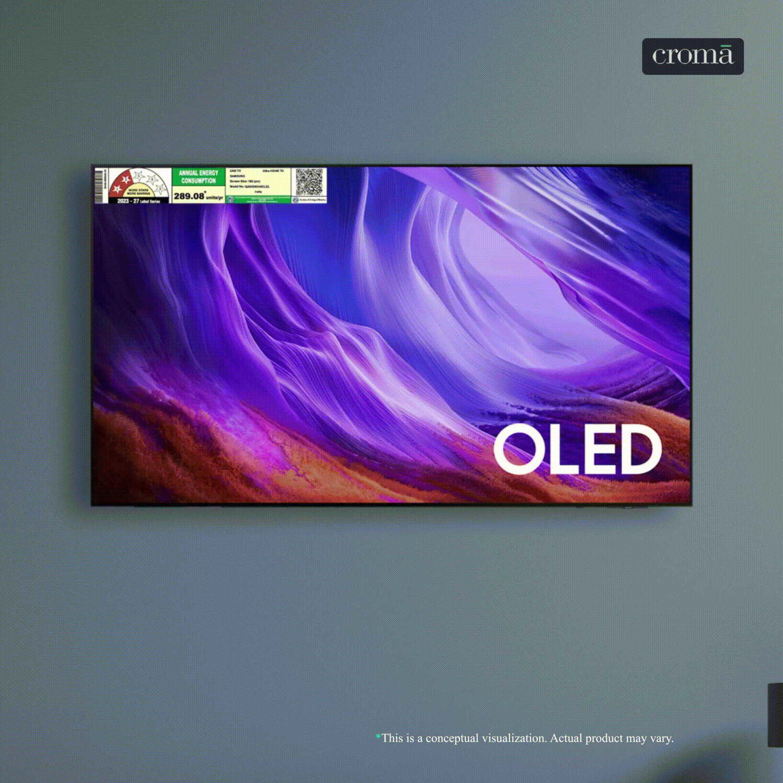 SAMSUNG S85H 165 cm (65 inch) 2 Star OLED 4K Ultra HD Smart Tizen TV with Voice Assistant (2026 Model)