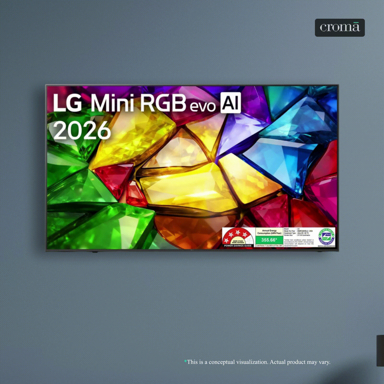 LG MRGB85 217 cm (86 inch) 4 Star Mini RGB 4K Ultra HD Smart webOS 26 TV with AI HDR Remastering (2026 model)