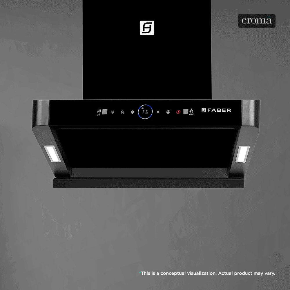 Faber HOOD APOLLO FL HC BLDC BK IN 60cm 1600m3/hr Ductless Auto Clean Wall Mounted Chimney with Touch and Gesture Control (Black)-picture-23