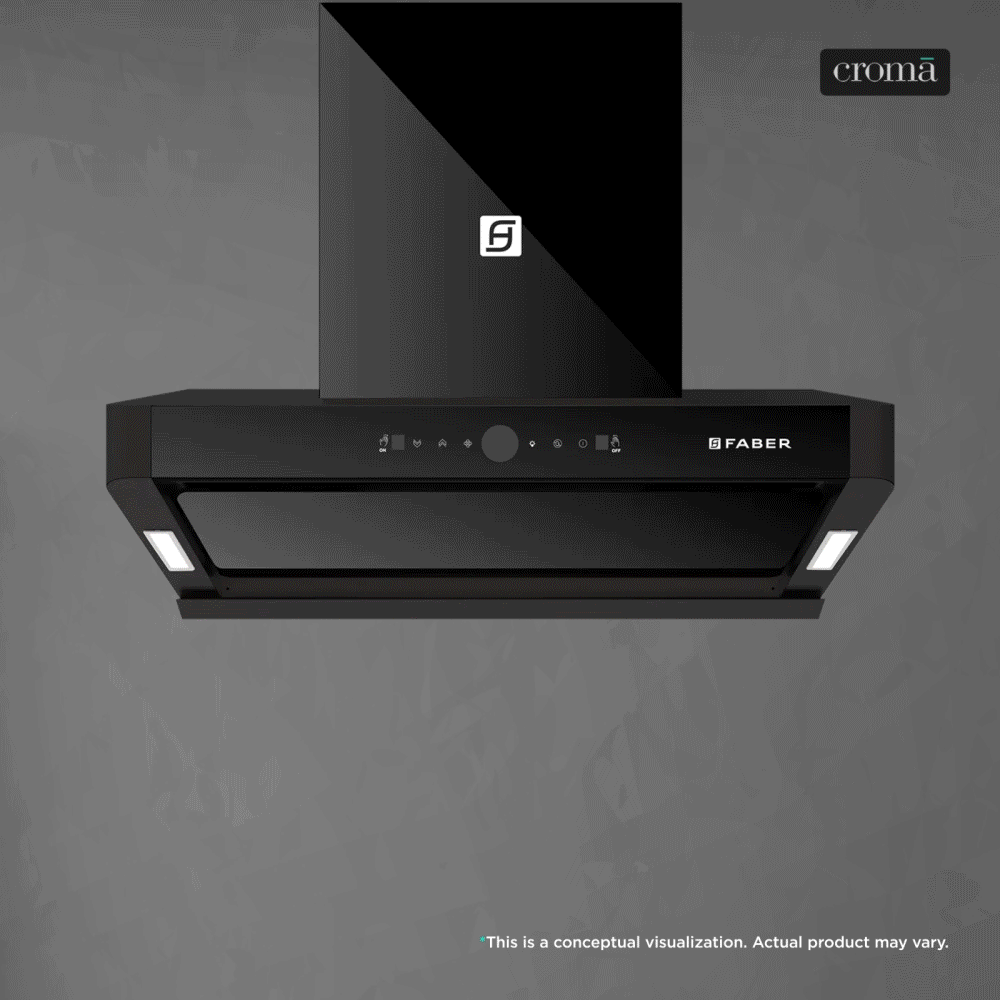 Faber HOOD APOLLO FL HC BLDC BK IN 75cm 1600m3/hr Ductless Auto Clean Wall Mounted Chimney with Touch and Gesture Control (Black)-picture-30