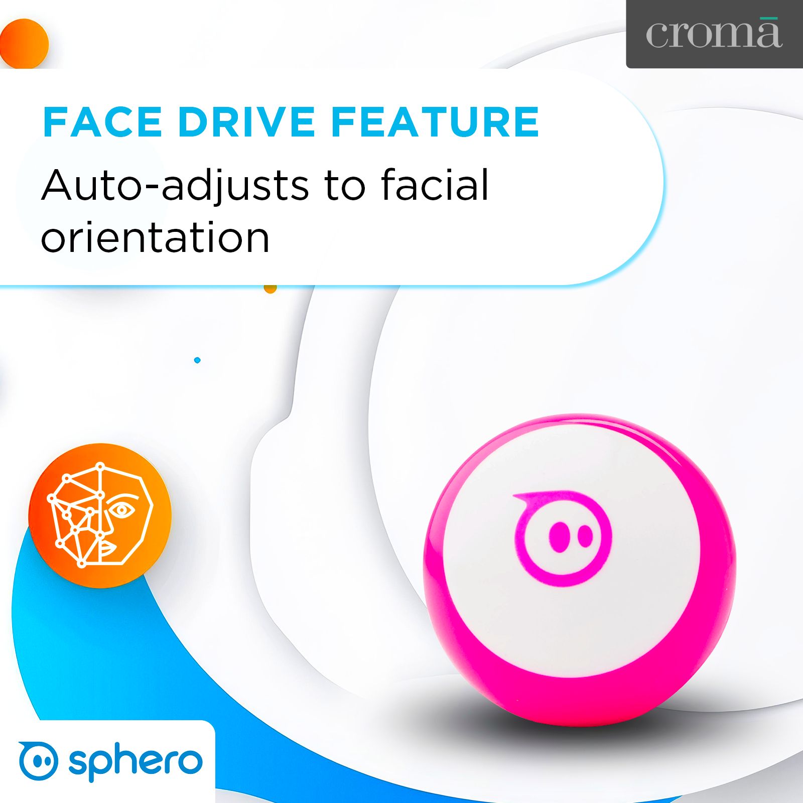 sphero Mini App Controlled Robot Ball (M001PRW, Pink)