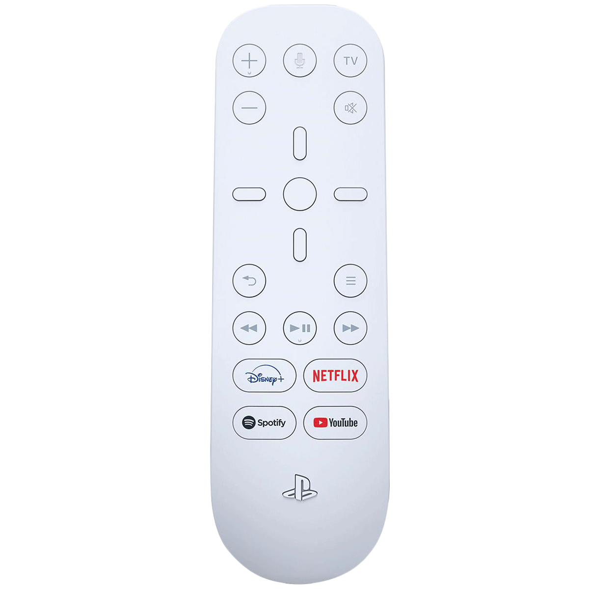 SONY Media Remote For Playstation 5 (Dedicated App Buttons, CFI-ZMR1BX/R, White)