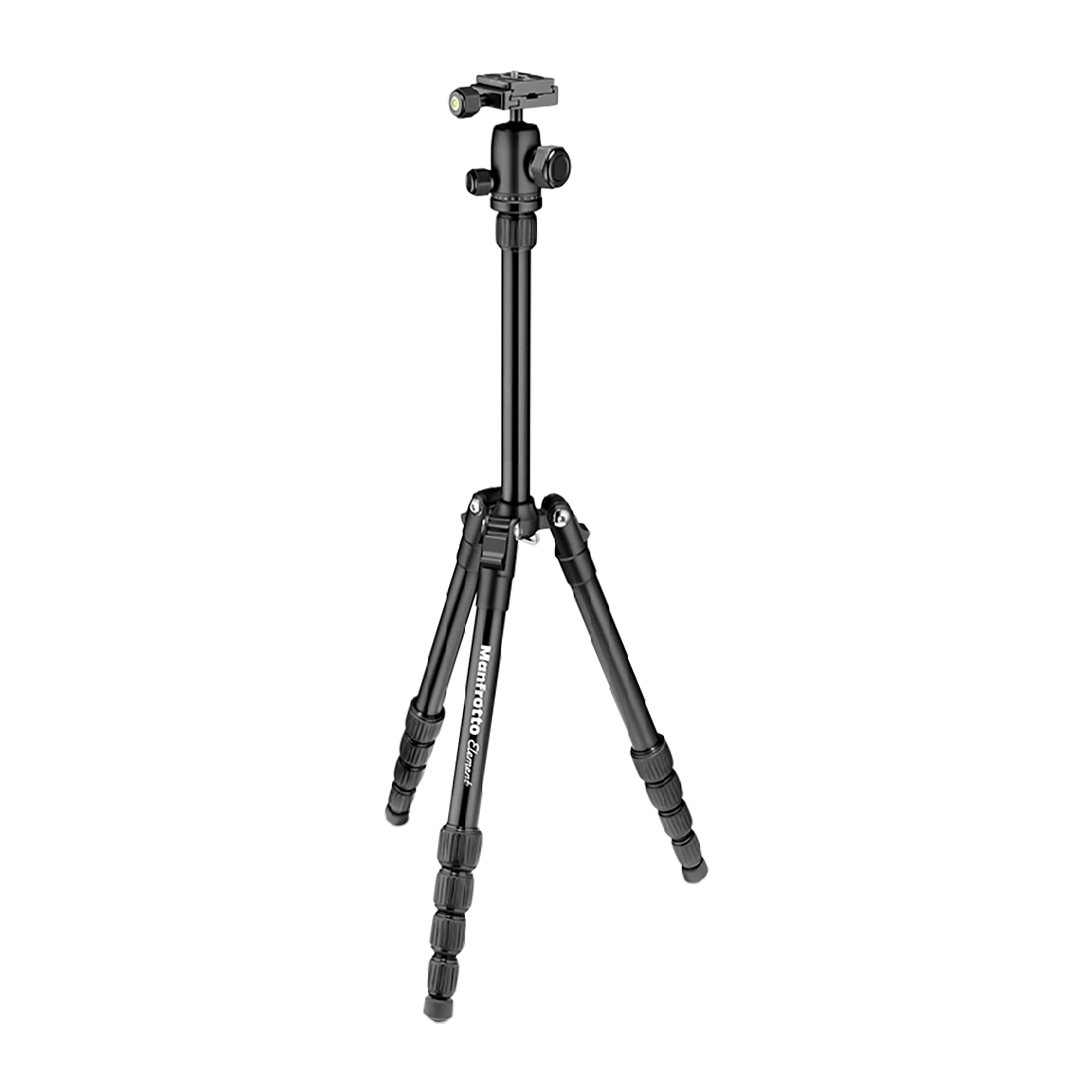 Manfrotto Element 143cm Adjustable Tripod for Camera (360 Degree Panoramic Rotation, Black)