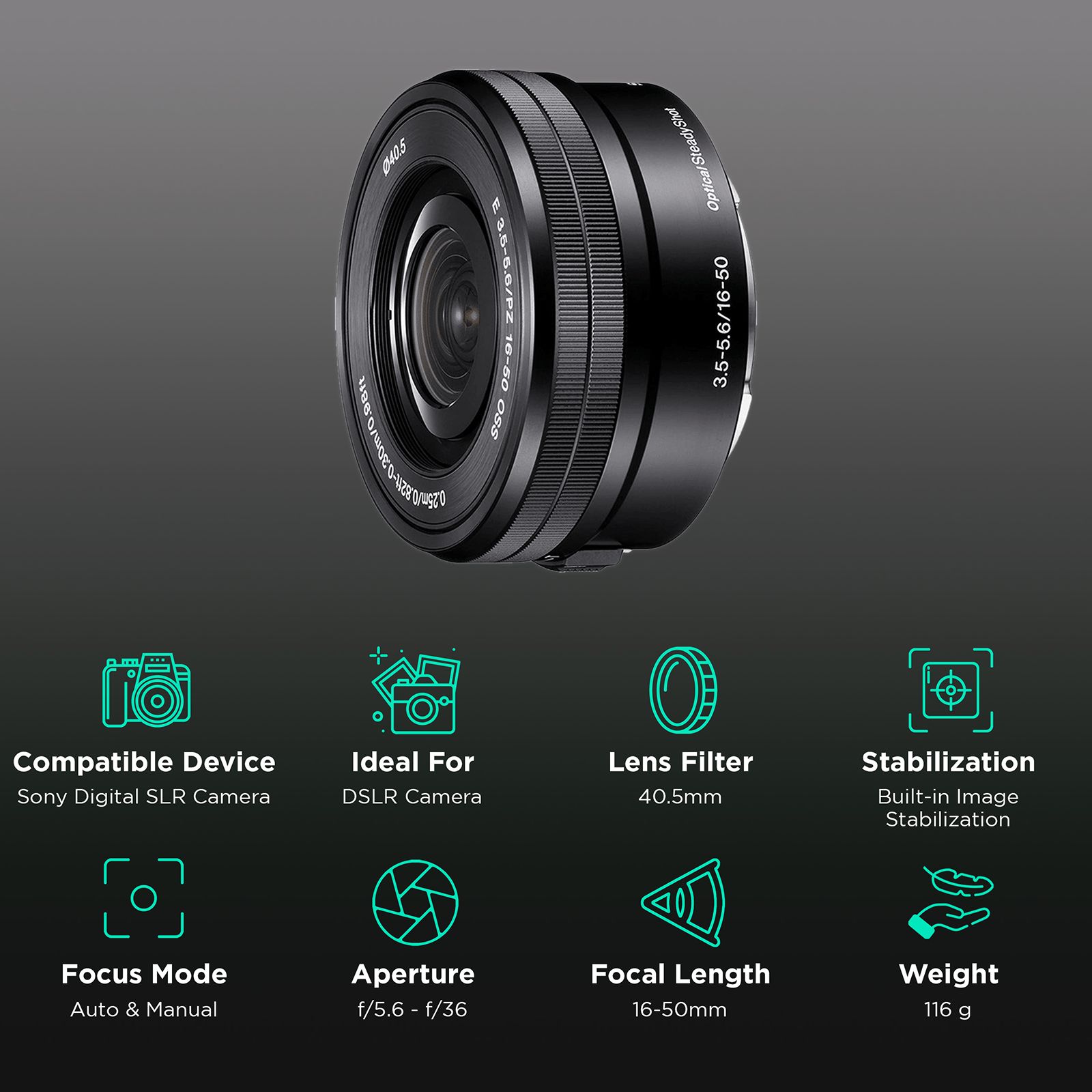 Buy SONY 16-50mm f/3.5 - f/5.6 Standard Zoom Lens for SONY E Mount 