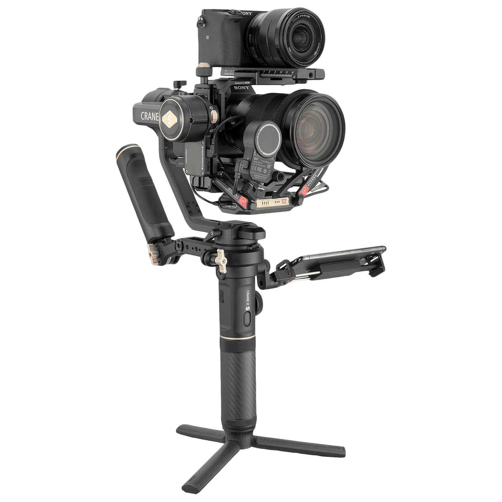 Zhiyun Crane 2S Pro 3-Axis Gimble for Camera (360 Degree Pan Motion, Black)
