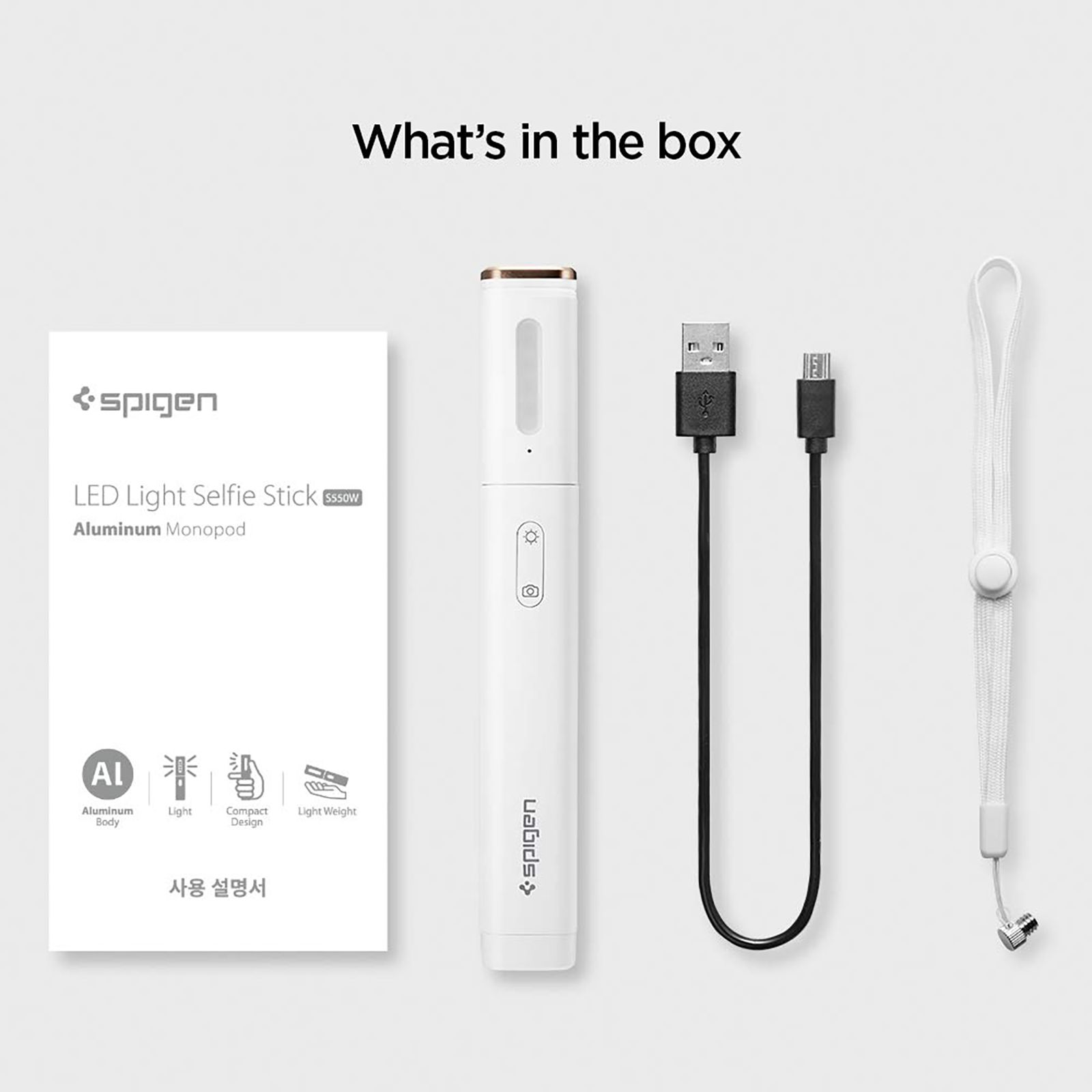 Buy spigen S550W Selfie Stick (Bluetooth Wireless Technology
