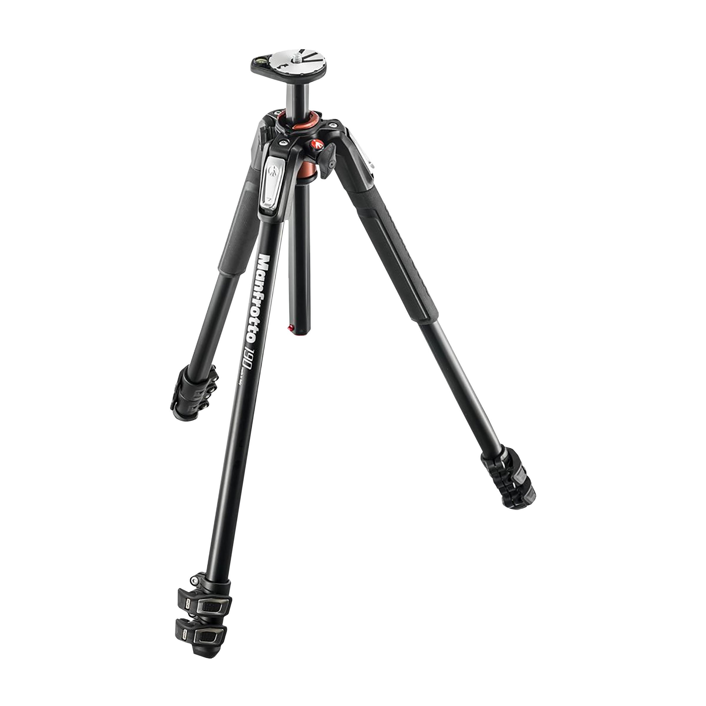 Manfrotto 190 160cm Adjustable Tripod for Camera (90 Degree Rotation, Black)