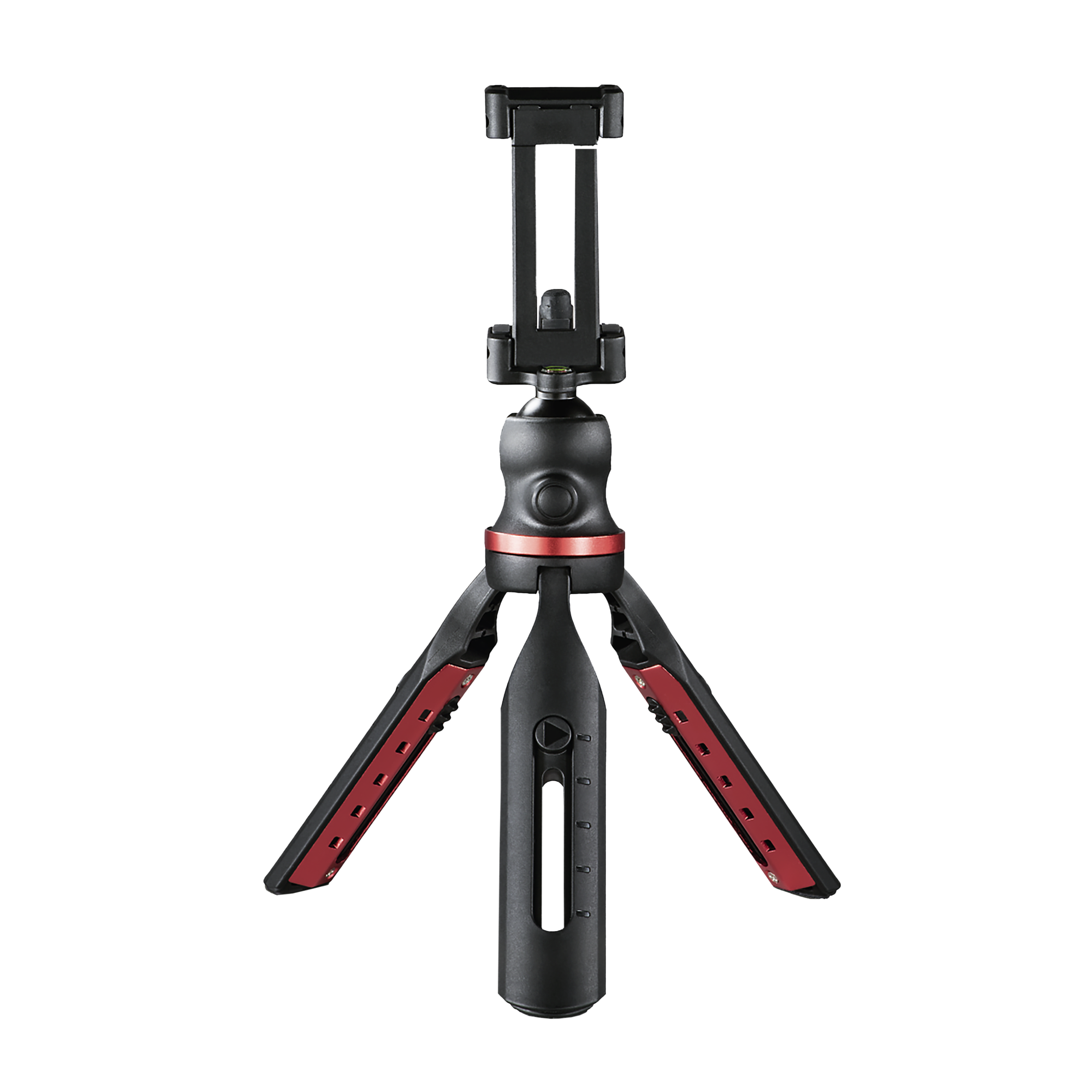 hama Solid 19cm Adjustable Tripod for Mobile and Camera (3D Ball Head, Black)