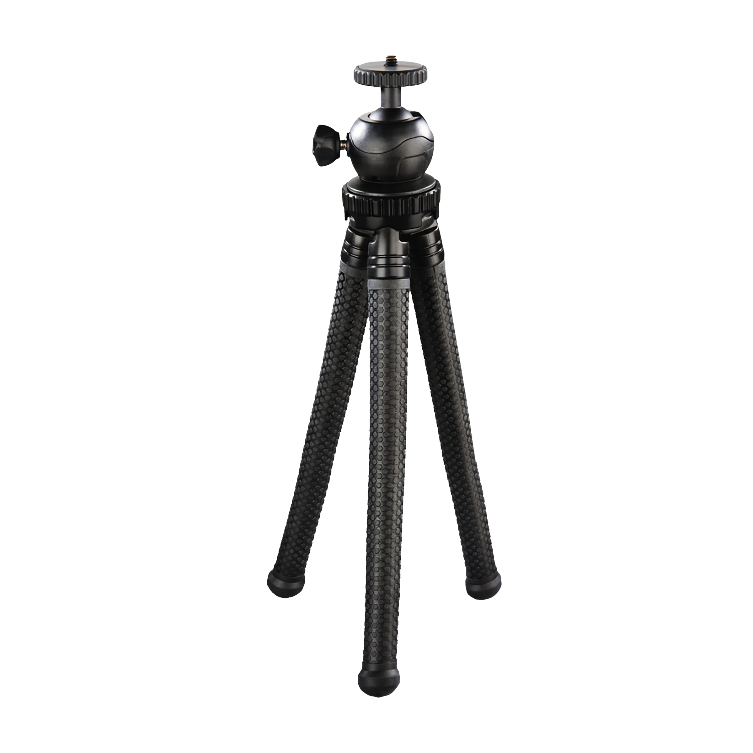 hama Flex Pro 27cm Adjustable Tripod for Mobile and Camera (Ball Head, Black)