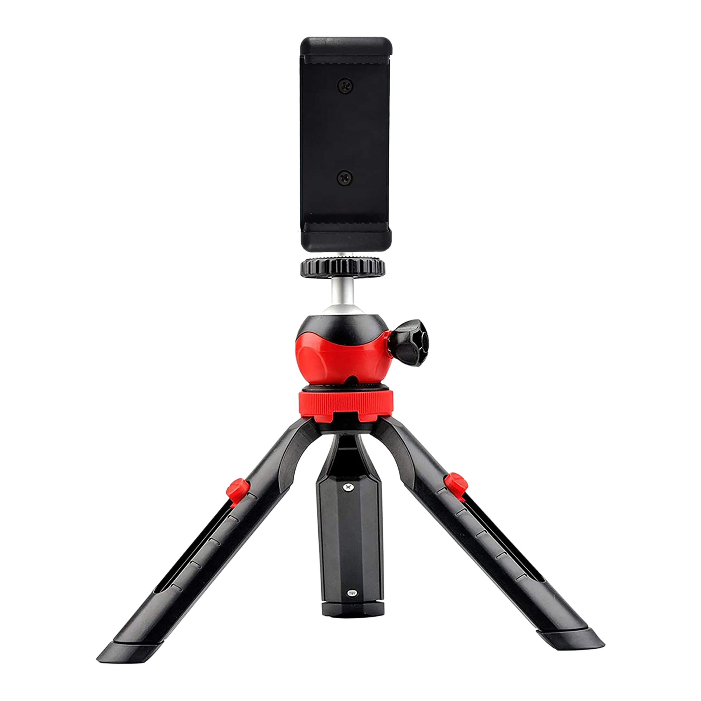DigiTek DTR 200 MT 20cm Adjustable Mini Tripod for Mobile and Camera (Anti Skid Rubber Feet, Black)