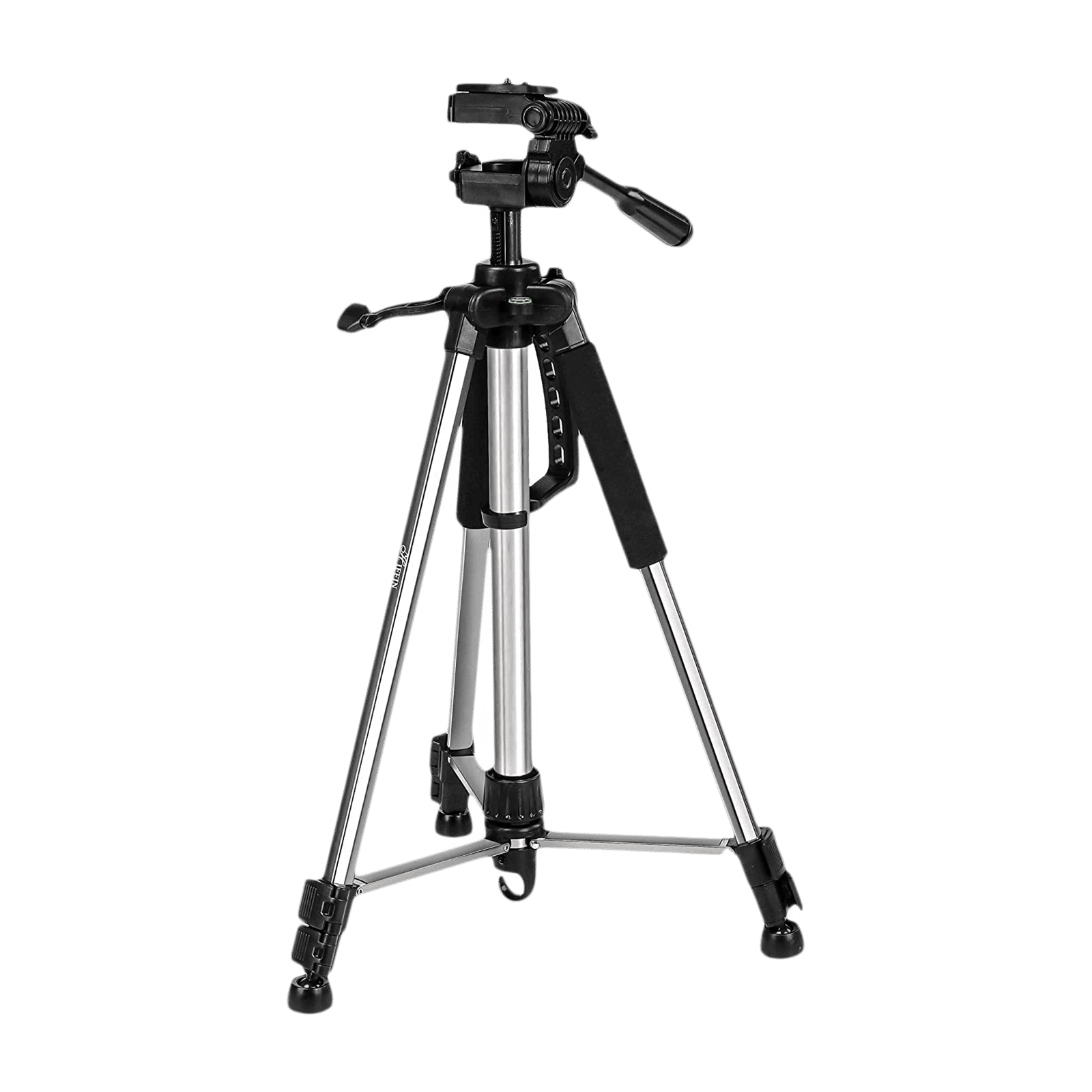 HIFFIN HF-1200 140cm Adjustable Tripod for Mobile and Camera (Built-in Bubble Head, Black)