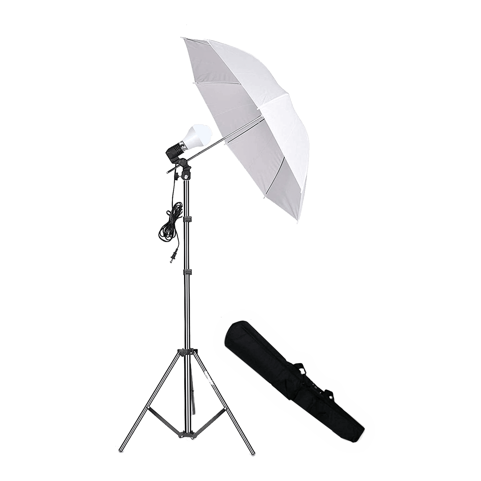 HIFFIN E27 Studio Single Holder Umbrella Lighting Kit (Supports Up to 6000 g)