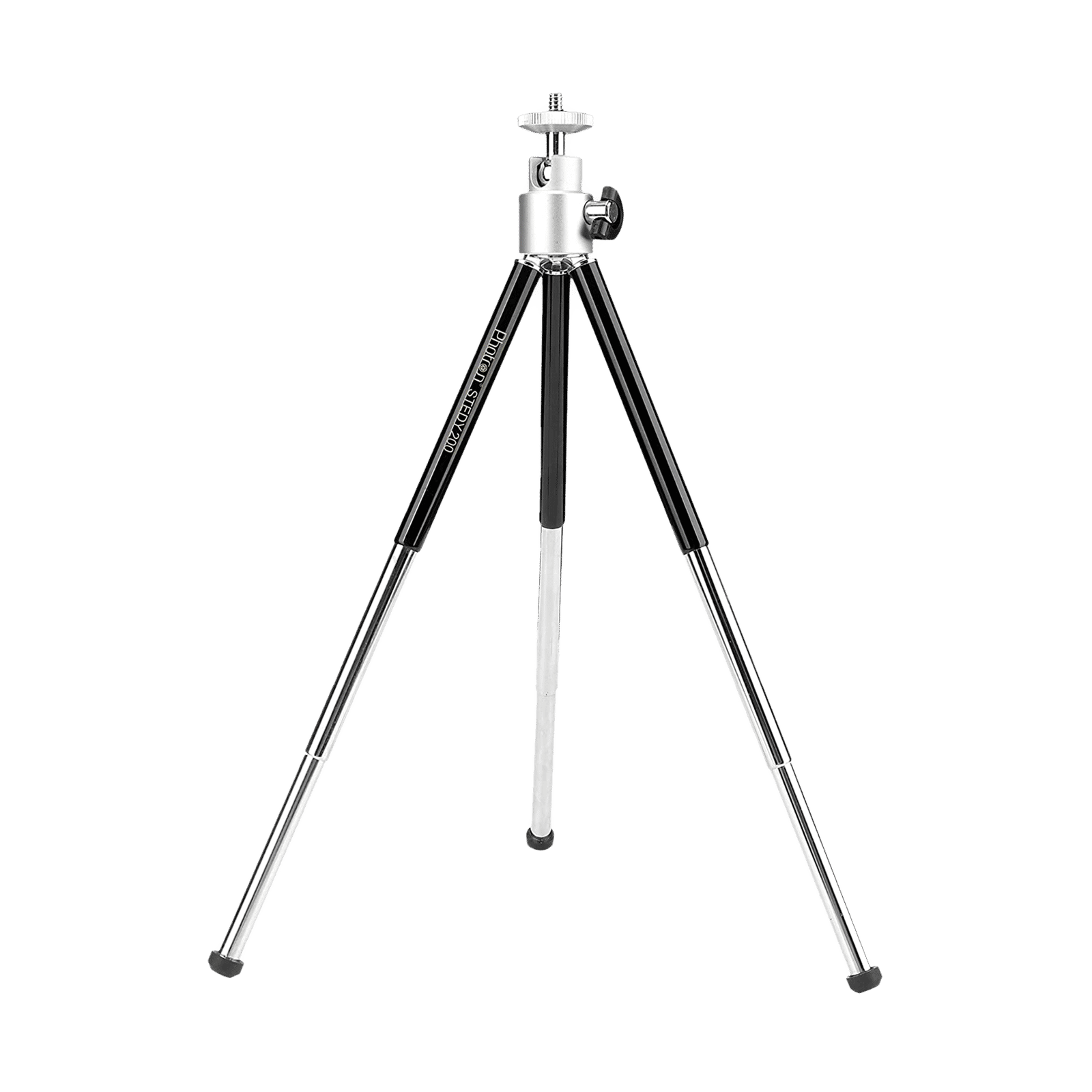 Photron Stedy 200 26.5cm Adjustable Mini Tripod for Mobile and Camera (360 Degree Rotatable, Black)