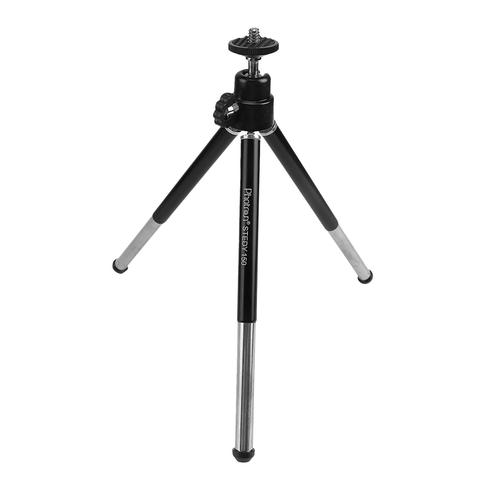 Photron Stedy 150 16.5cm Adjustable Tripod for Mobile and Camera (Ball Head, PH150M, Black)