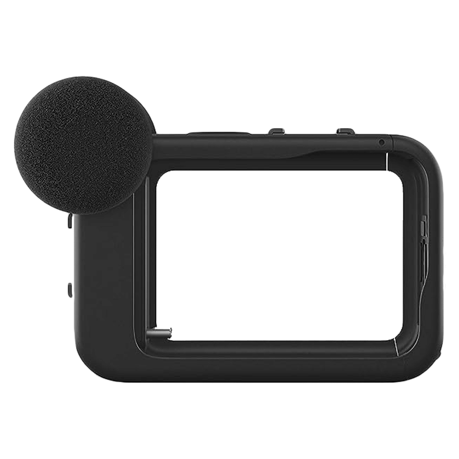 GoPro Camera Media Mod For HERO09 Black, HERO10 Black, HERO11 Black, HERO12  Black (Removable Windscreen, ADFMD-001, Black)