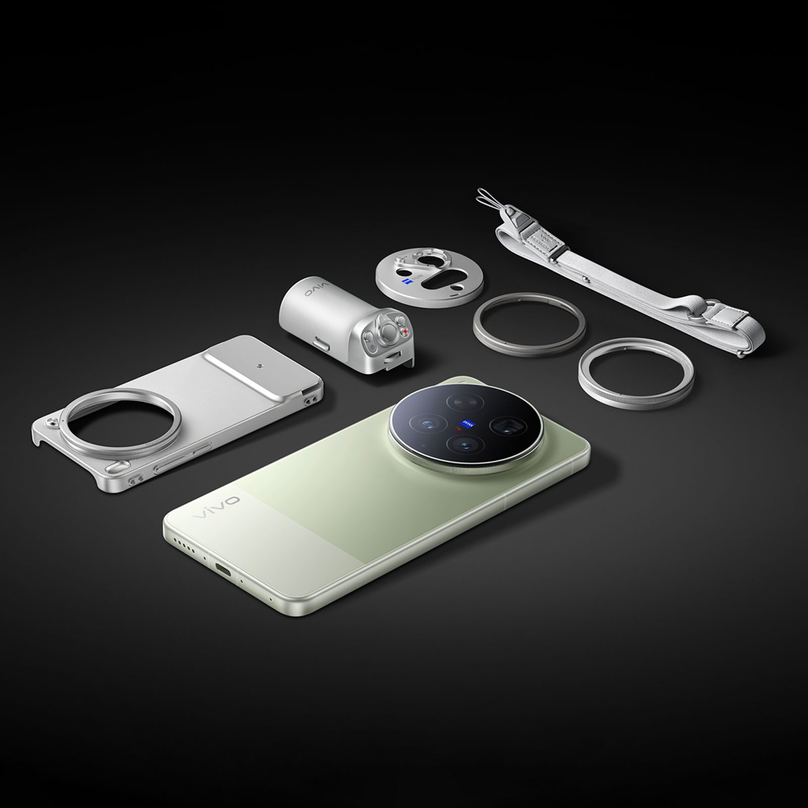 vivo X300 Ultra Imaging Grip and Accessories for vivo X300 Ultra (LED Indicator, Silver)