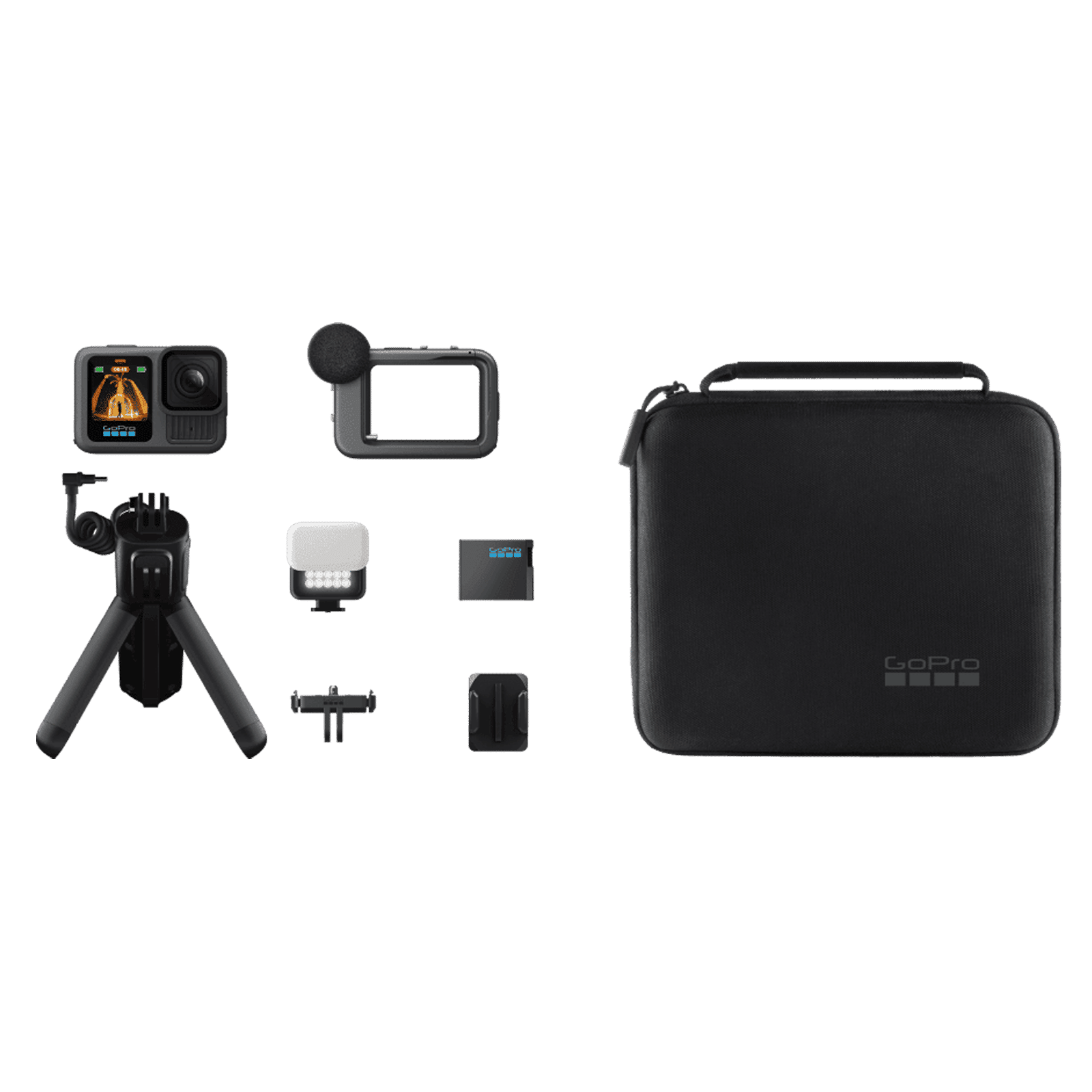 GoPro HERO13 Bundle 5.3K and 27.6MP 240 FPS Waterproof Sports Action Camera with Vehicle Light Trails (Black)