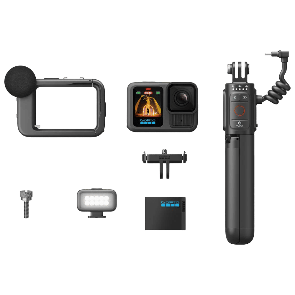 GoPro HERO13 Creator Edition 5.3K and 27.6MP 240 FPS Waterproof Sports Action Camera with CMOS Sensor (Black)