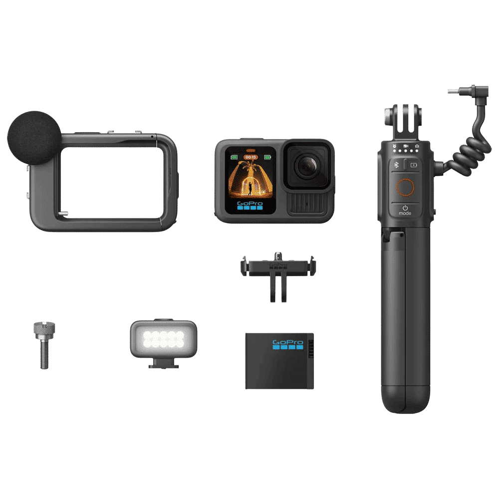 GoPro HERO13 Creator Edition 5.3K and 27.6MP 240 FPS Waterproof Sports Action Camera with CMOS Sensor (Black)