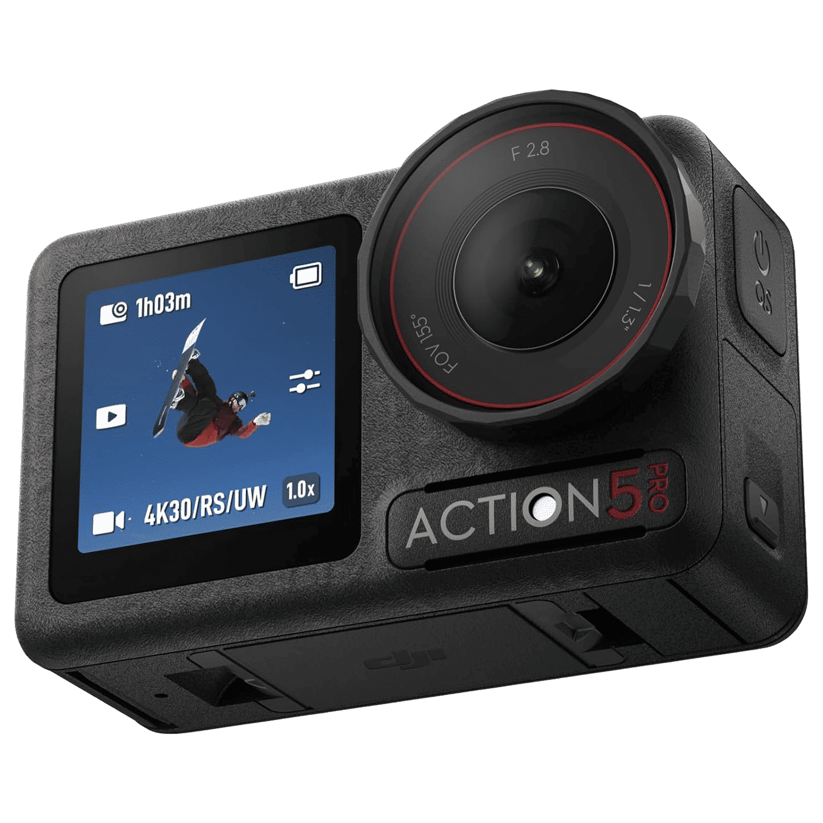 DJI Osmo Action 5 Pro 4K and 40MP 120 FPS Waterproof Sports Action Camera with CMOS Sensor (Black)