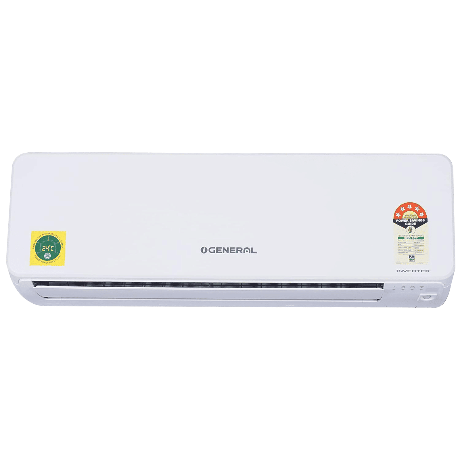 O GENERAL 1 Ton 5 Star Inverter Split AC (Copper Condenser, PM 2.5 Filter, ASGG12CGTB-B)