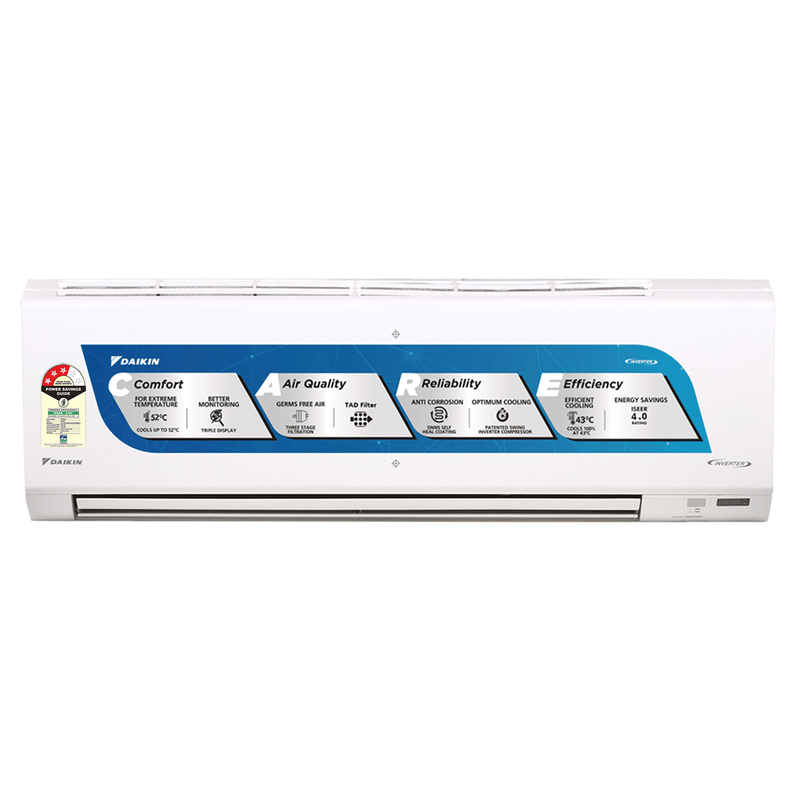 DAIKIN Premium Series 1 Ton 3 Star Inverter Split Smart AC with Dew Clean Technology (Copper Condenser, ATKL35UV16W)
