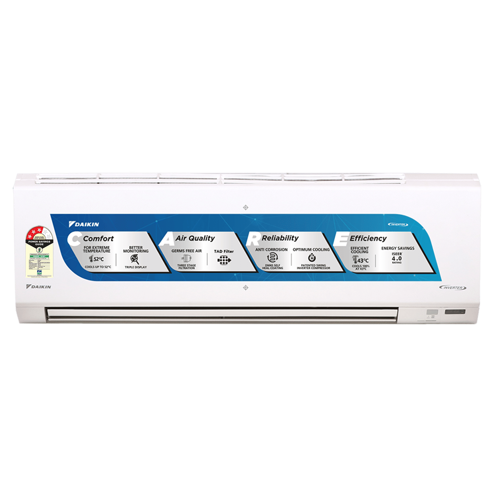 DAIKIN Premium Series 1 Ton 3 Star Inverter Split Smart AC with Dew Clean Technology (Copper Condenser, ATKL35UV16W)