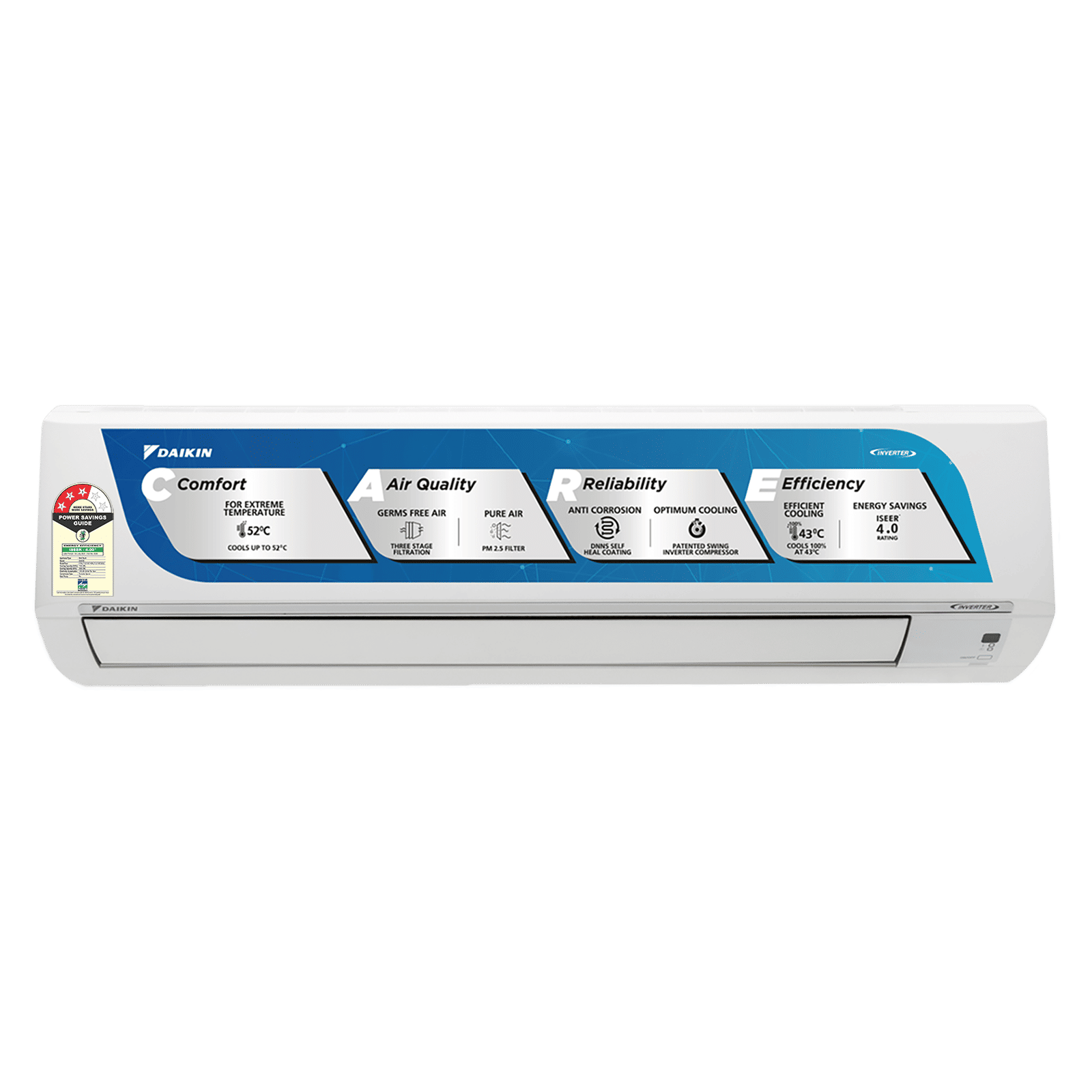 DAIKIN Standard Plus Series Ton Star Inverter Split AC (Copper  Condenser, PM Filter, FTKL71U)