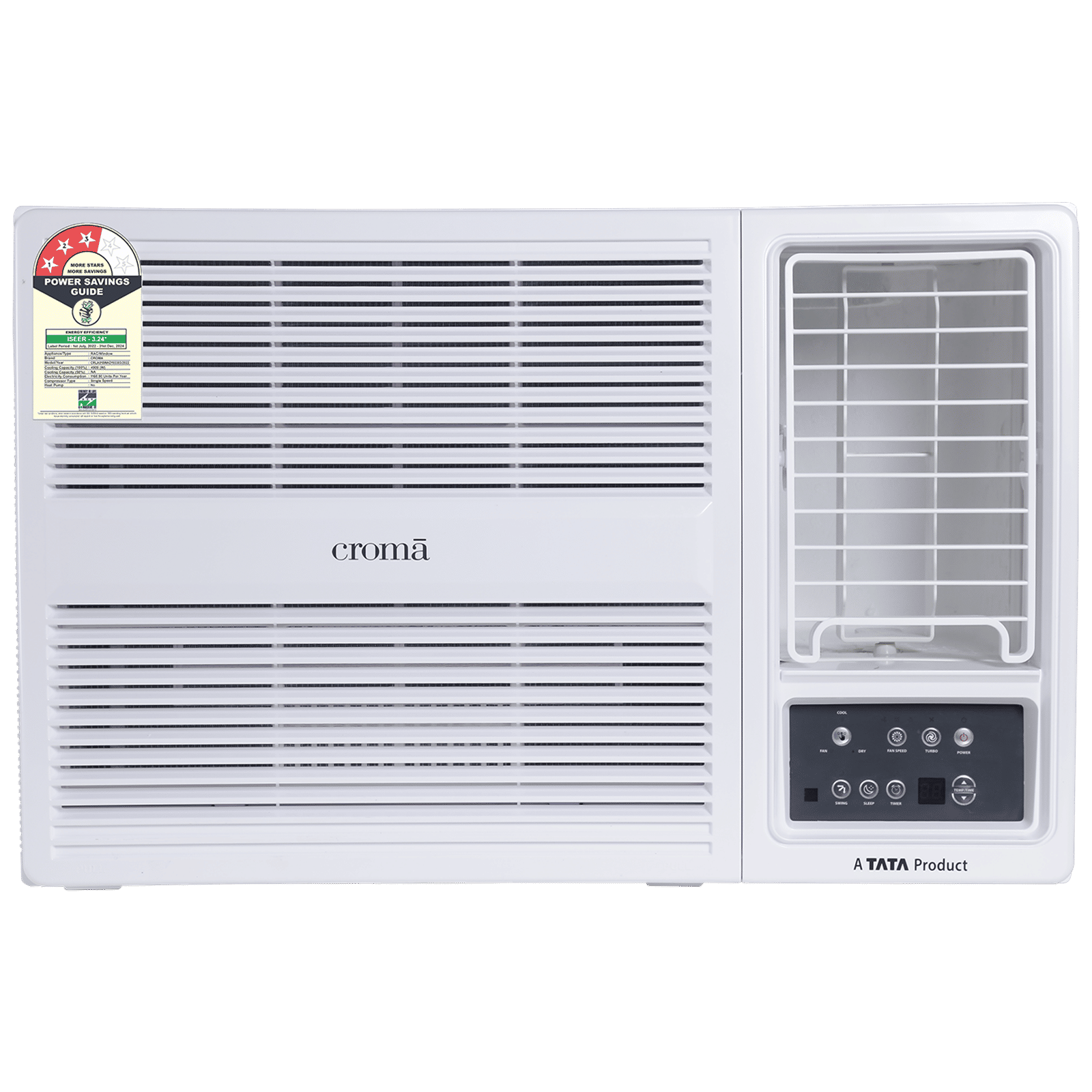 Croma 1.5 Ton 3 Star Window AC (Copper Condenser, Dust Filter, CRLA018WAD193303)